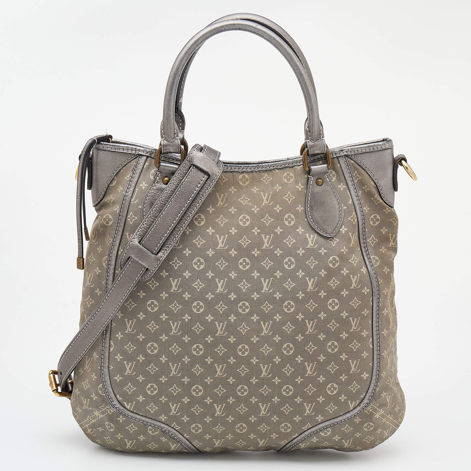 مملوكة مسبقًا حقيبة لوي فيتون بيساتشي انجيل كانفاس ميني لين مونوغرامي رصاصية