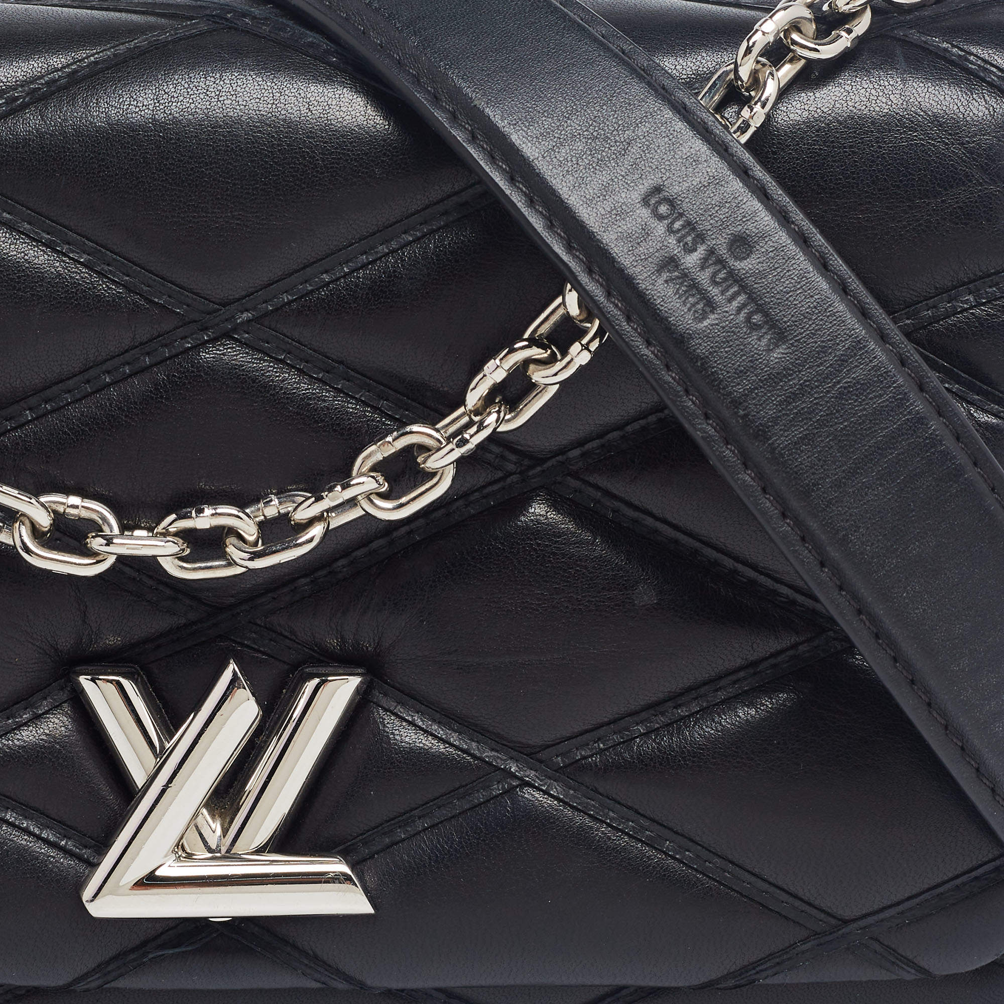 Louis Vuitton Silver Quilted Lambskin Leather GO-14 Malletage PM Bag at  1stDibs