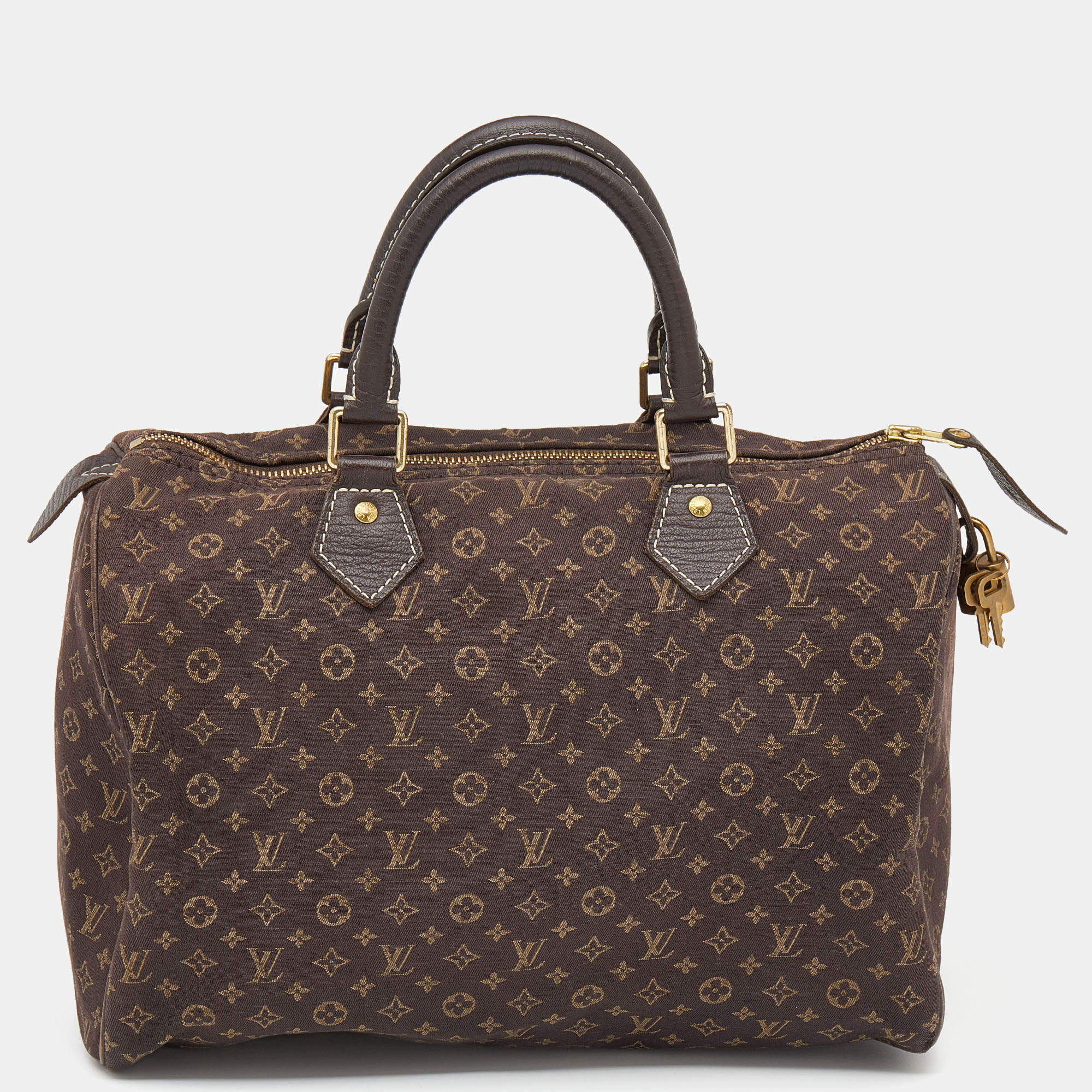 Louis Vuitton Monogram Mini Lin Canvas Speedy 30 Bag Louis Vuitton ...