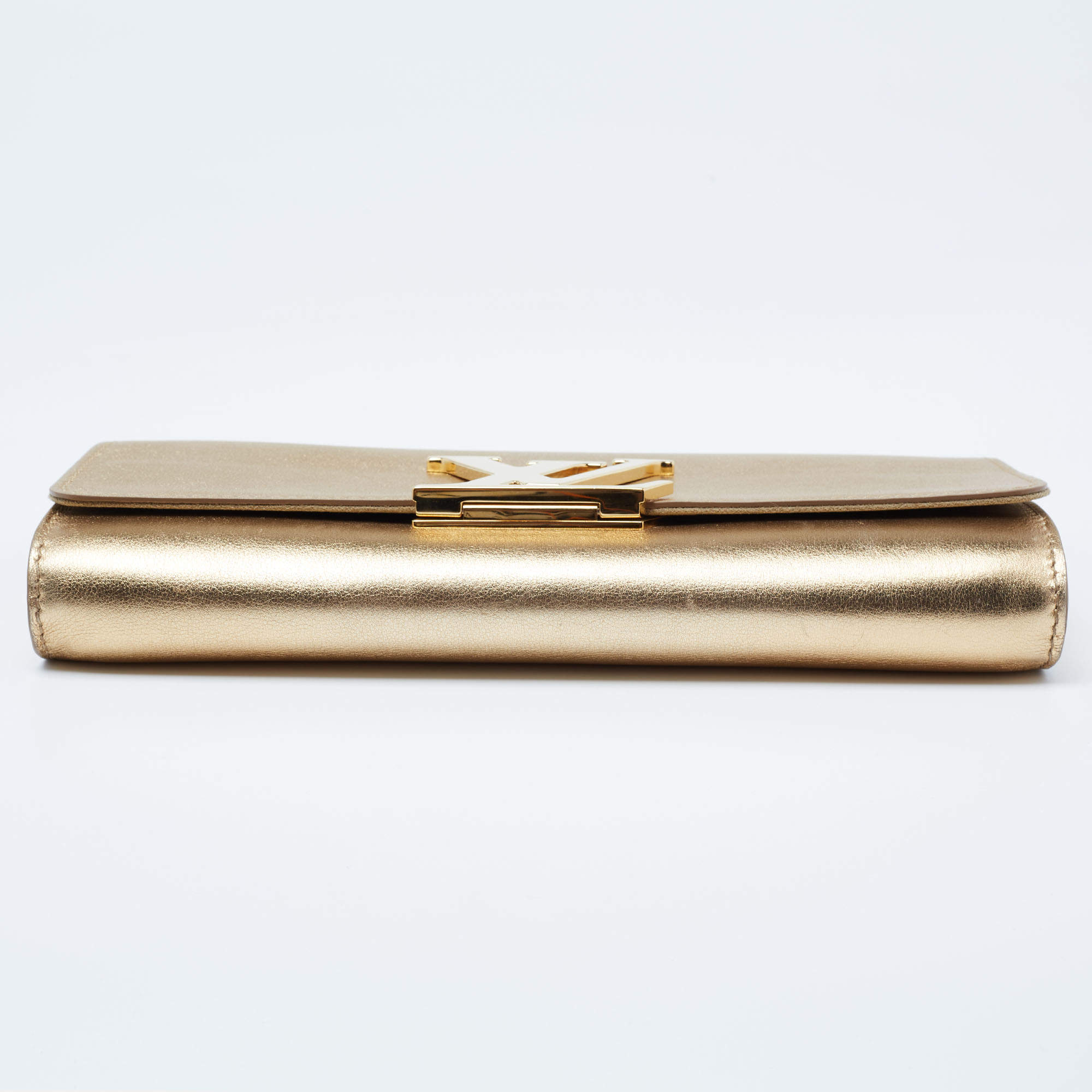 Louis Vuitton Gold Leather Louise Clutch at 1stDibs  louis vuitton gold  clutch bag, gold louis vuitton clutch, lv gold clutch