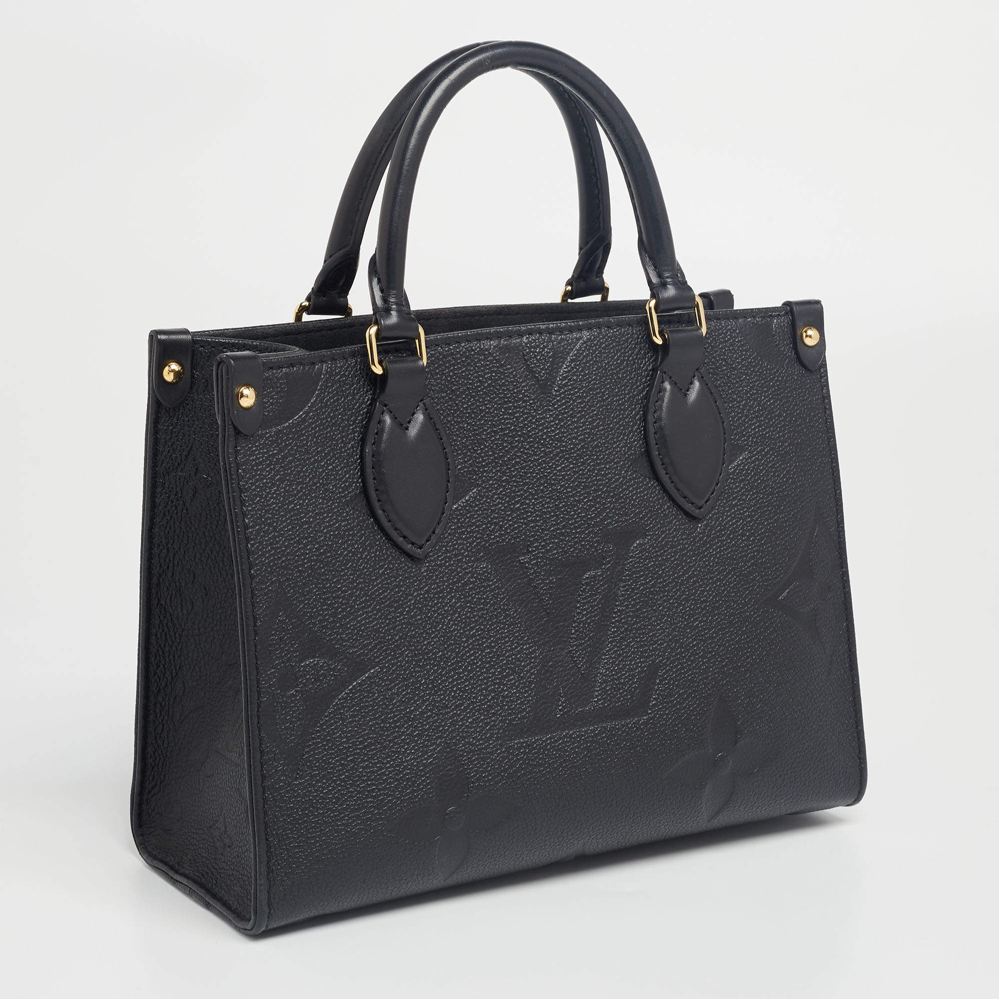 Louis Vuitton Black Empreinte Leather Onthego PM Bag Louis Vuitton