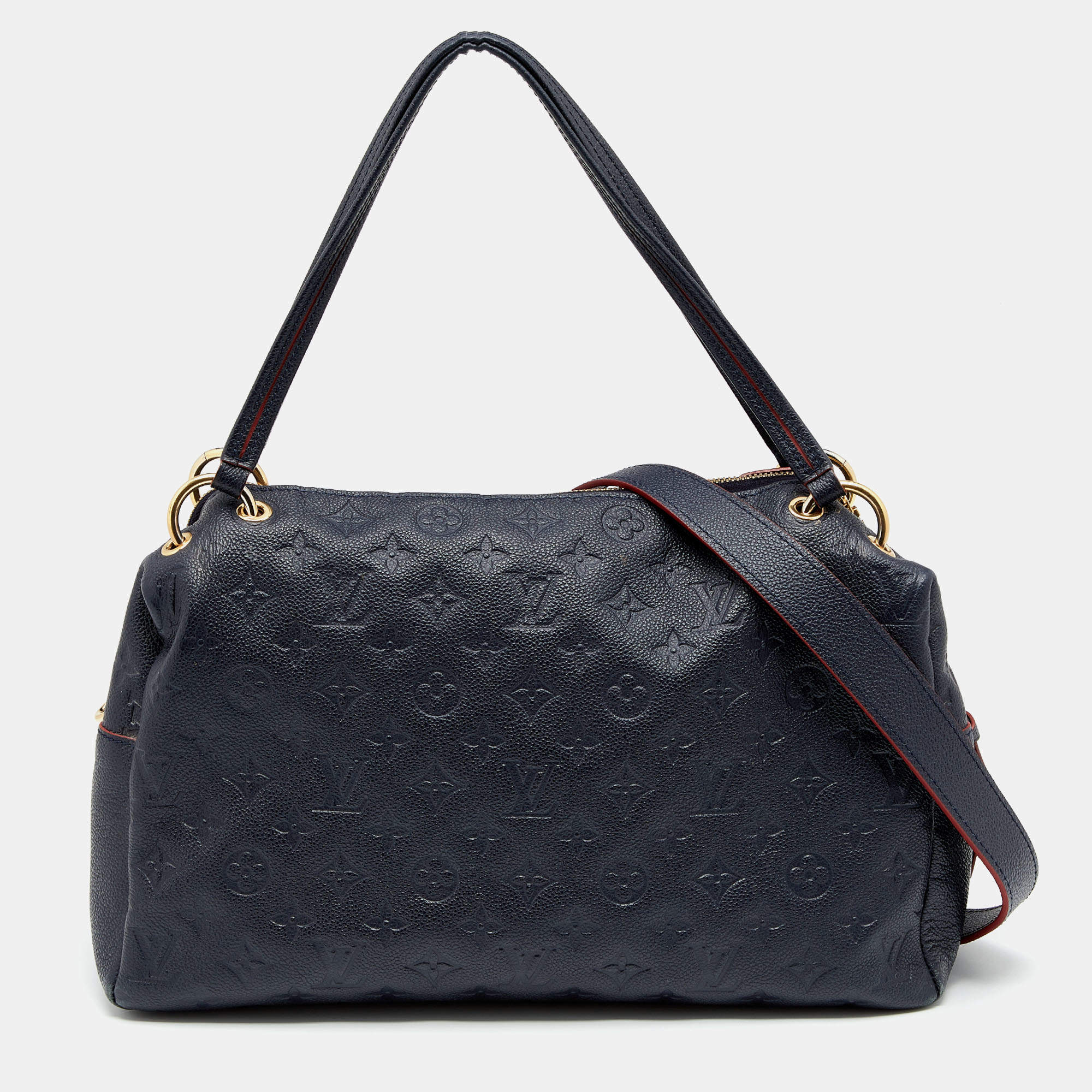 Pre Owned حقيبة لوي فيتون بونثيو جلد امبرينت مونوغرامي  إنفيني أزرق متوسطة PM