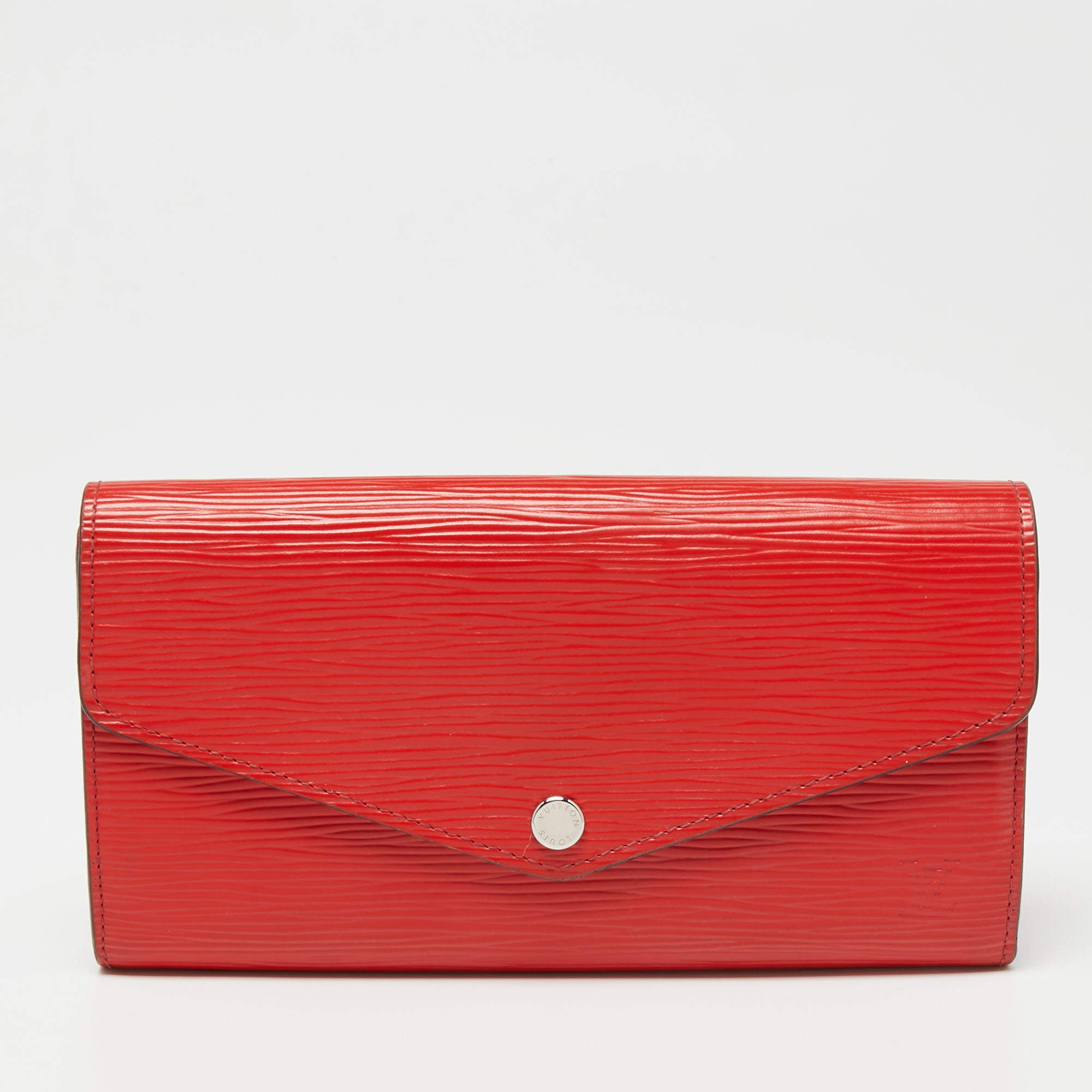 Louis Vuitton Coquelicot Epi Leather Sarah Wallet