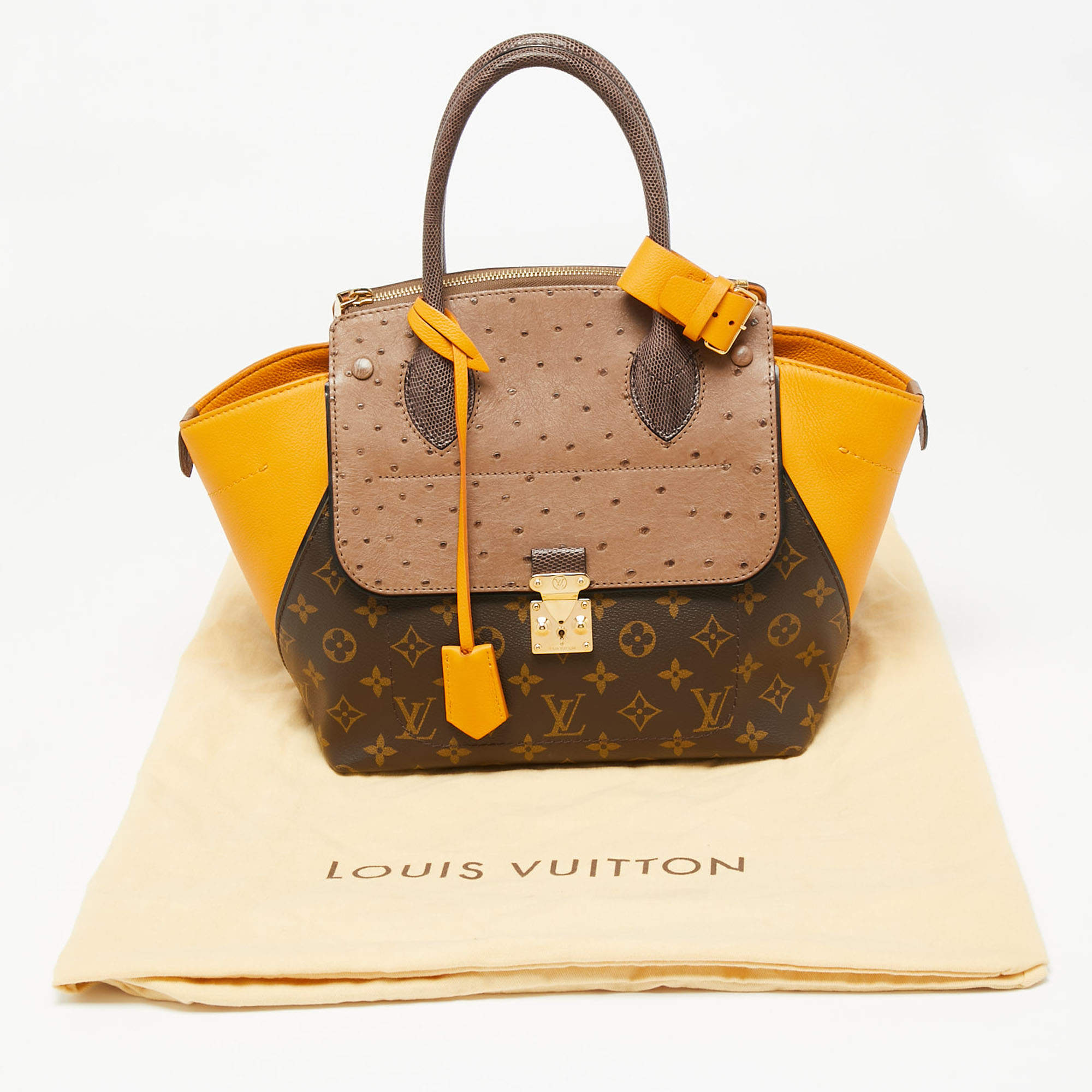 LOUIS VUITTON EXOTIQUE MONOGRAM MAJESTUEUX MM OCRE LIMITED EDITION –  Caroline's Fashion Luxuries