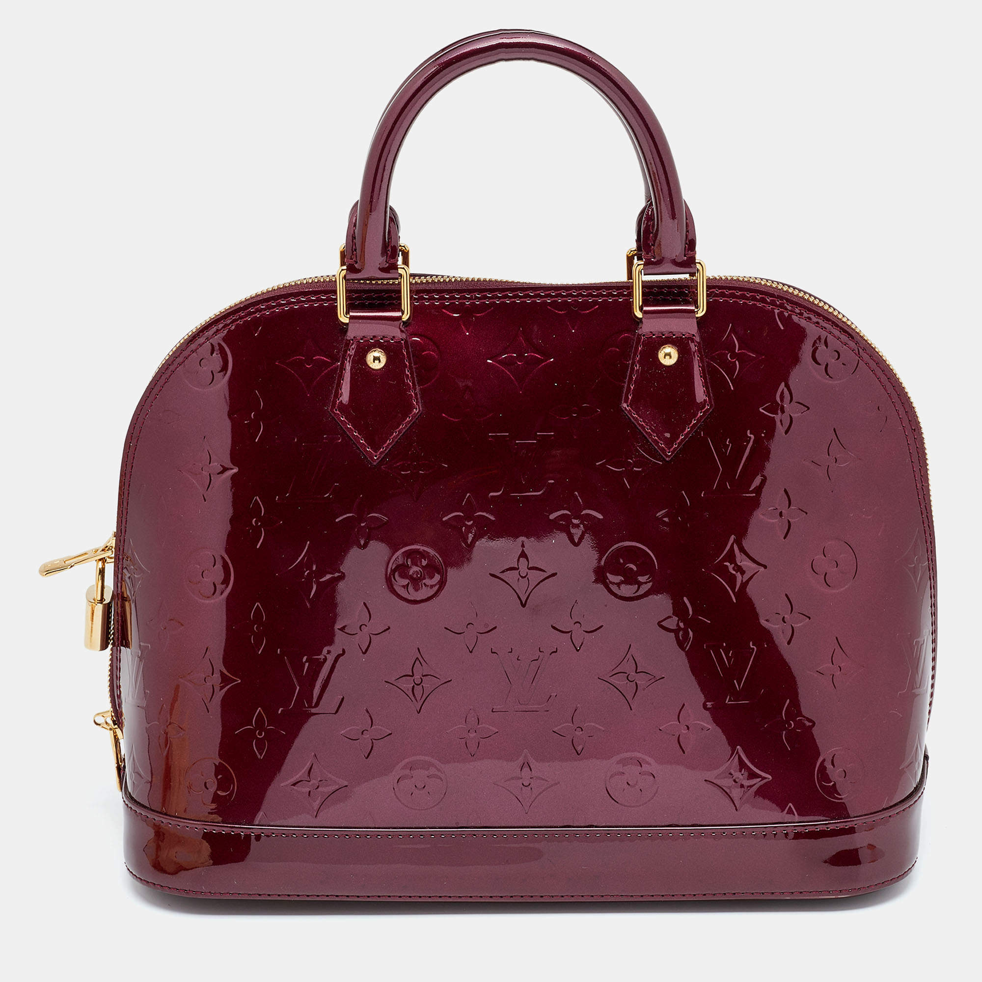 مملوكة مسبقًا Louis Vuitton Pomme D'Amour Monogram Vernis Alma PM Bag
