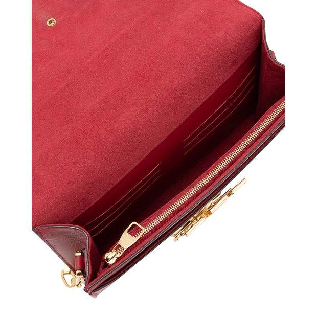 Louis Vuitton Calfskin Leather Chain Louise GM Bag Red ref.527461