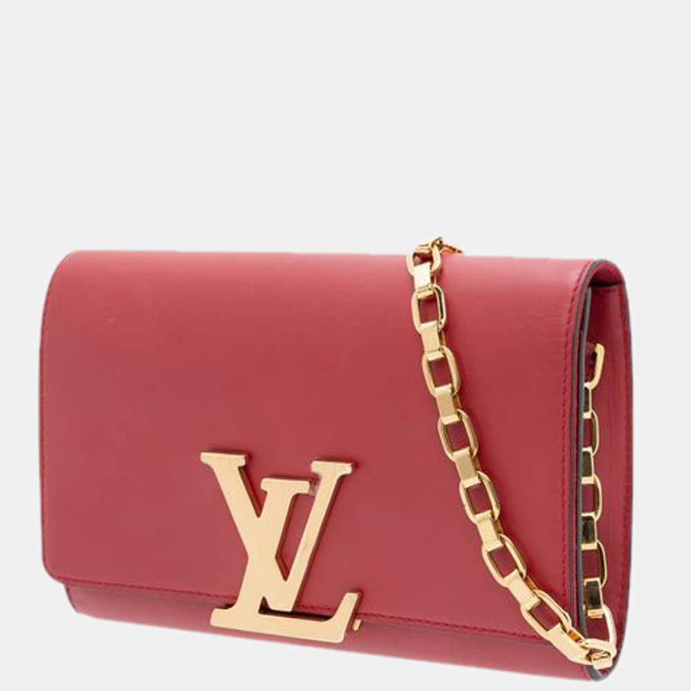 WOMENS DESIGNER Louis Vuitton Louise MM Chain Bag For Sale at 1stDibs   designer chain bag, louis vuitton red chain bag, red louis vuitton bag with  gold chain
