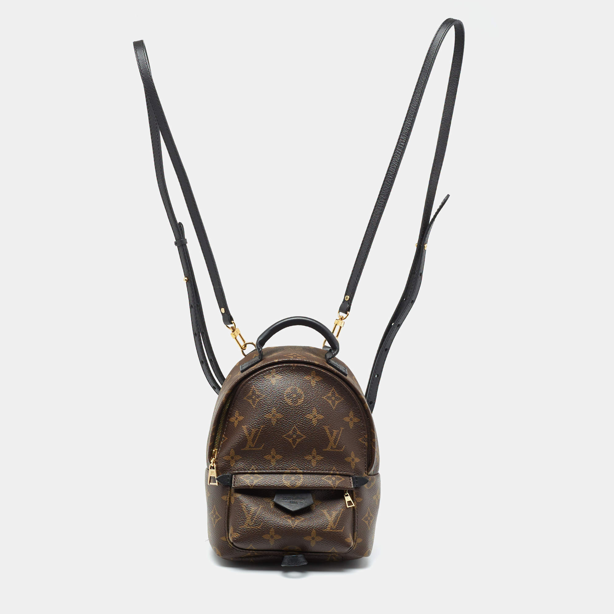 Pre Owned حقيبة ظهر لوي فيتون بالم سبرينجز كانفاس مونوغرامية صغيرة