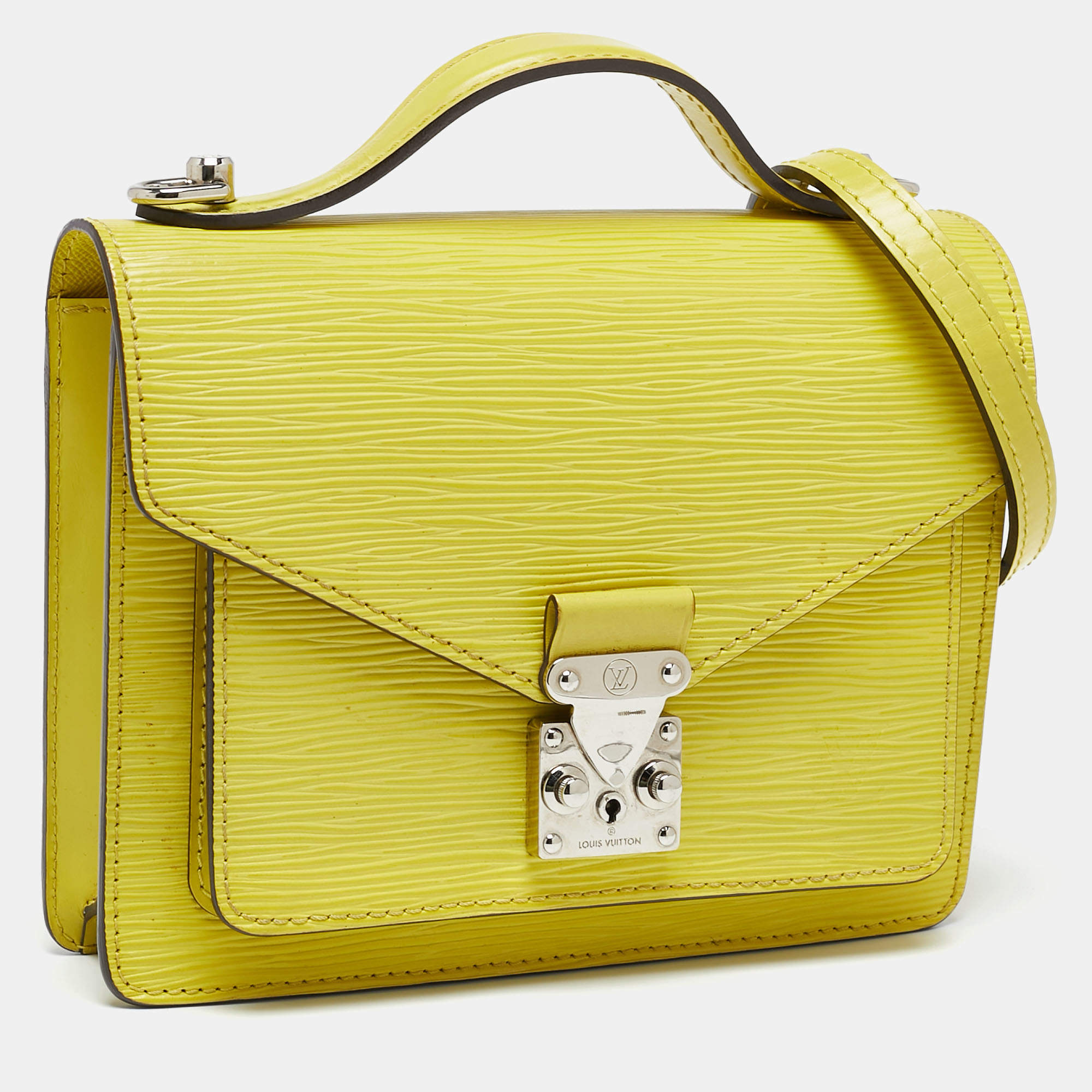 Louis Vuitton Citron Epi Leather Monceau BB Bag