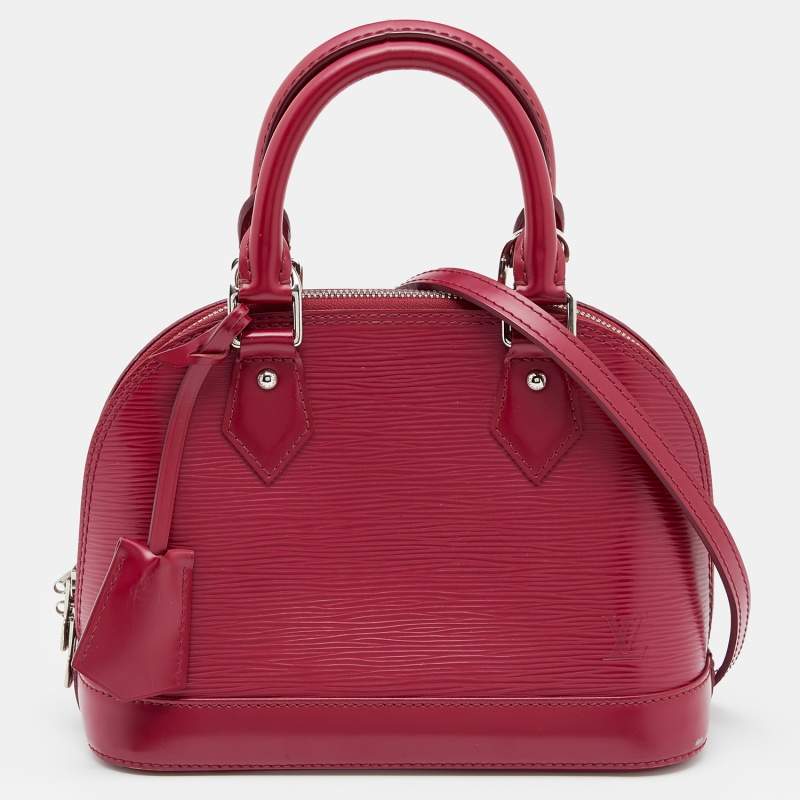 Pre Owned Louis Vuitton Fuchsia Epi Leather Alma BB Bag