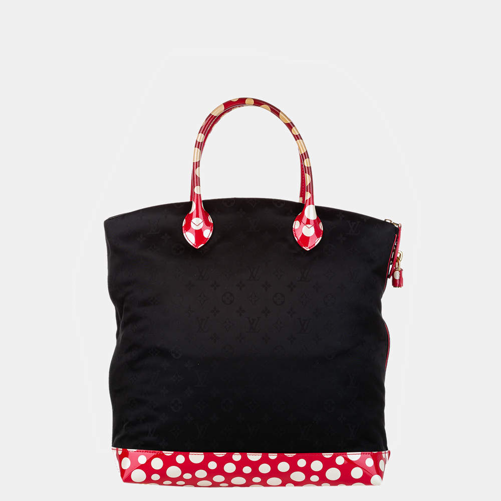 Louis Vuitton Red/Black Nylon Fabric Monogram Lockit Vertical