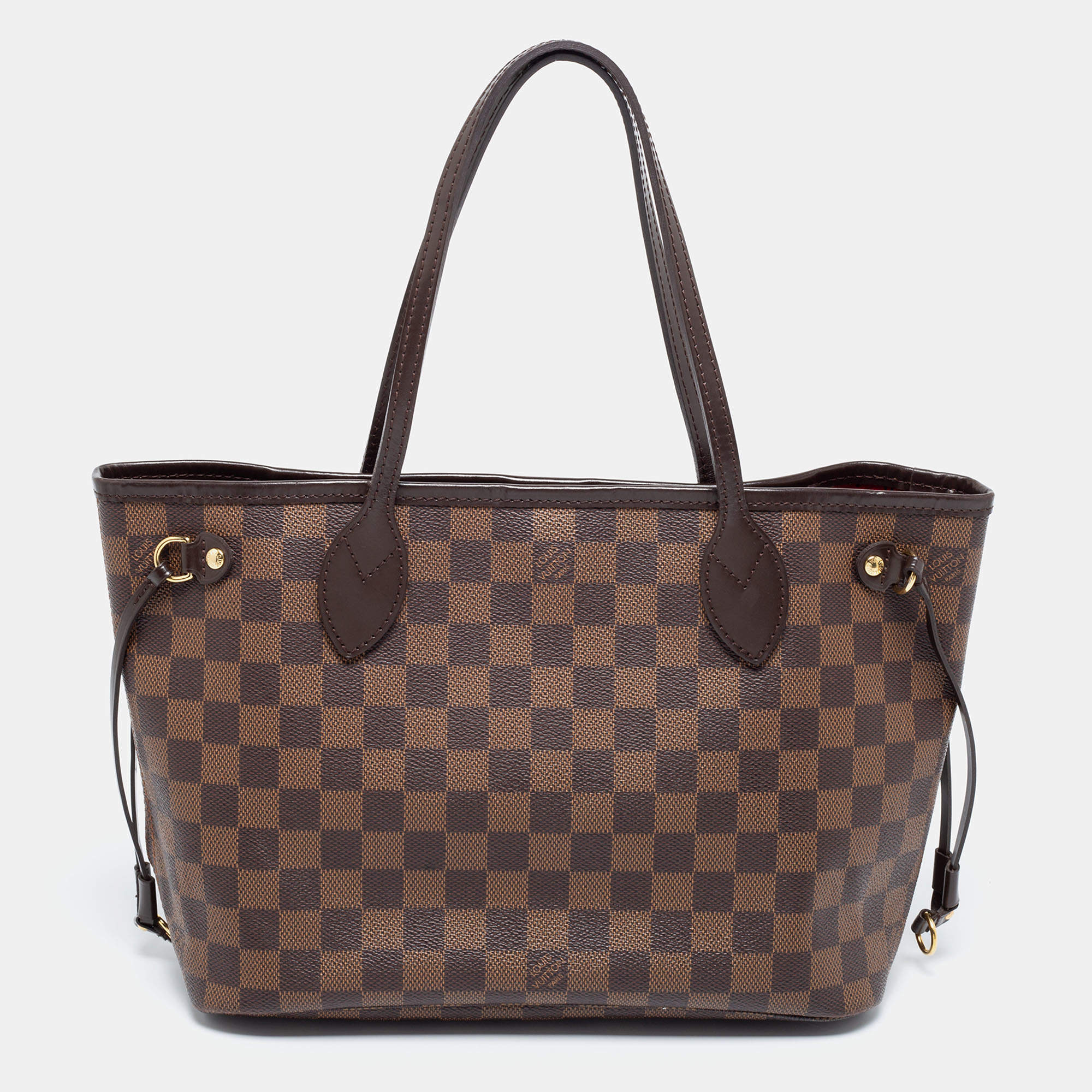 Louis Vuitton Damier Ebene Canvas Neverfull PM Bag