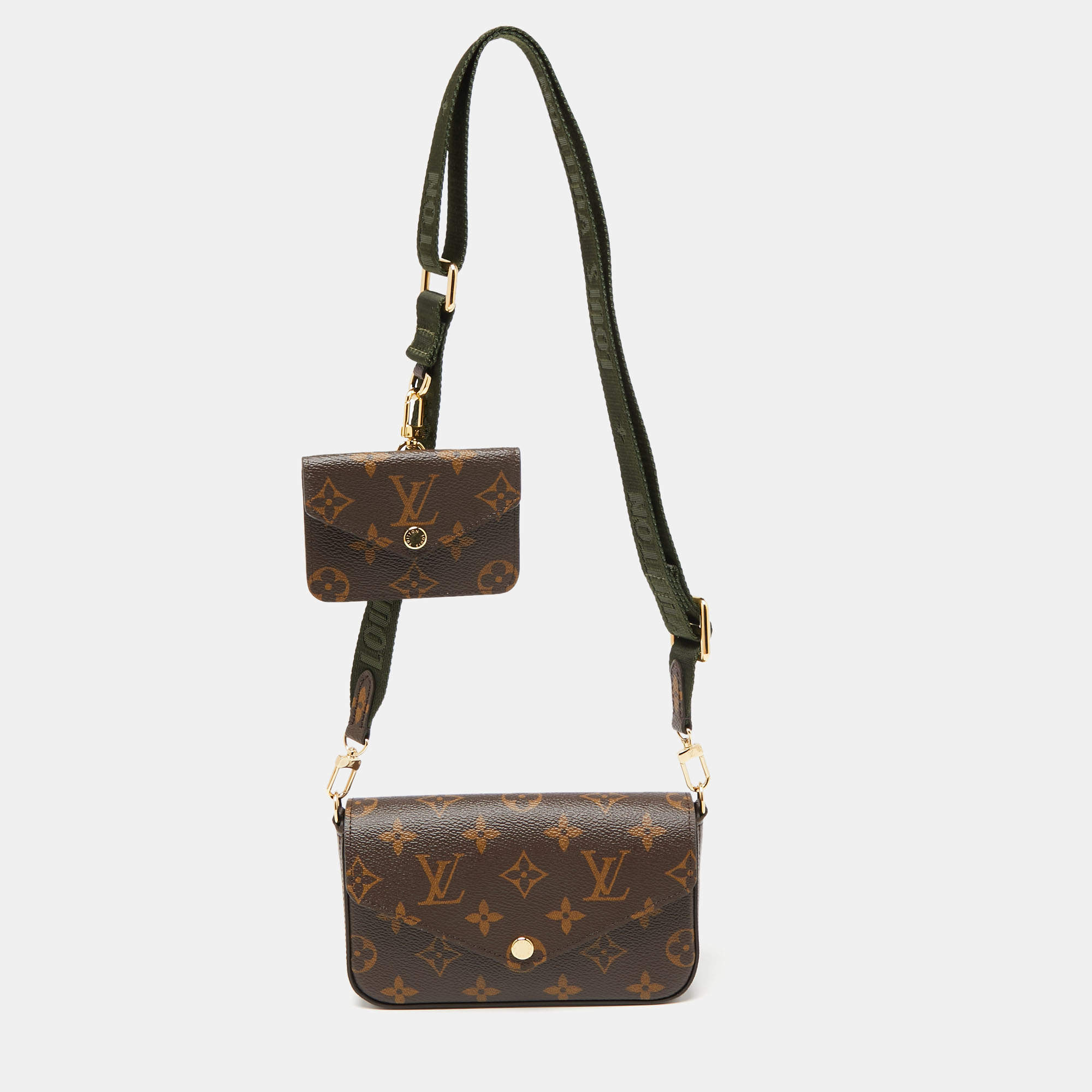Louis Vuitton Pochette Felicie Strap & Go Brown Cloth ref.1060473 - Joli  Closet