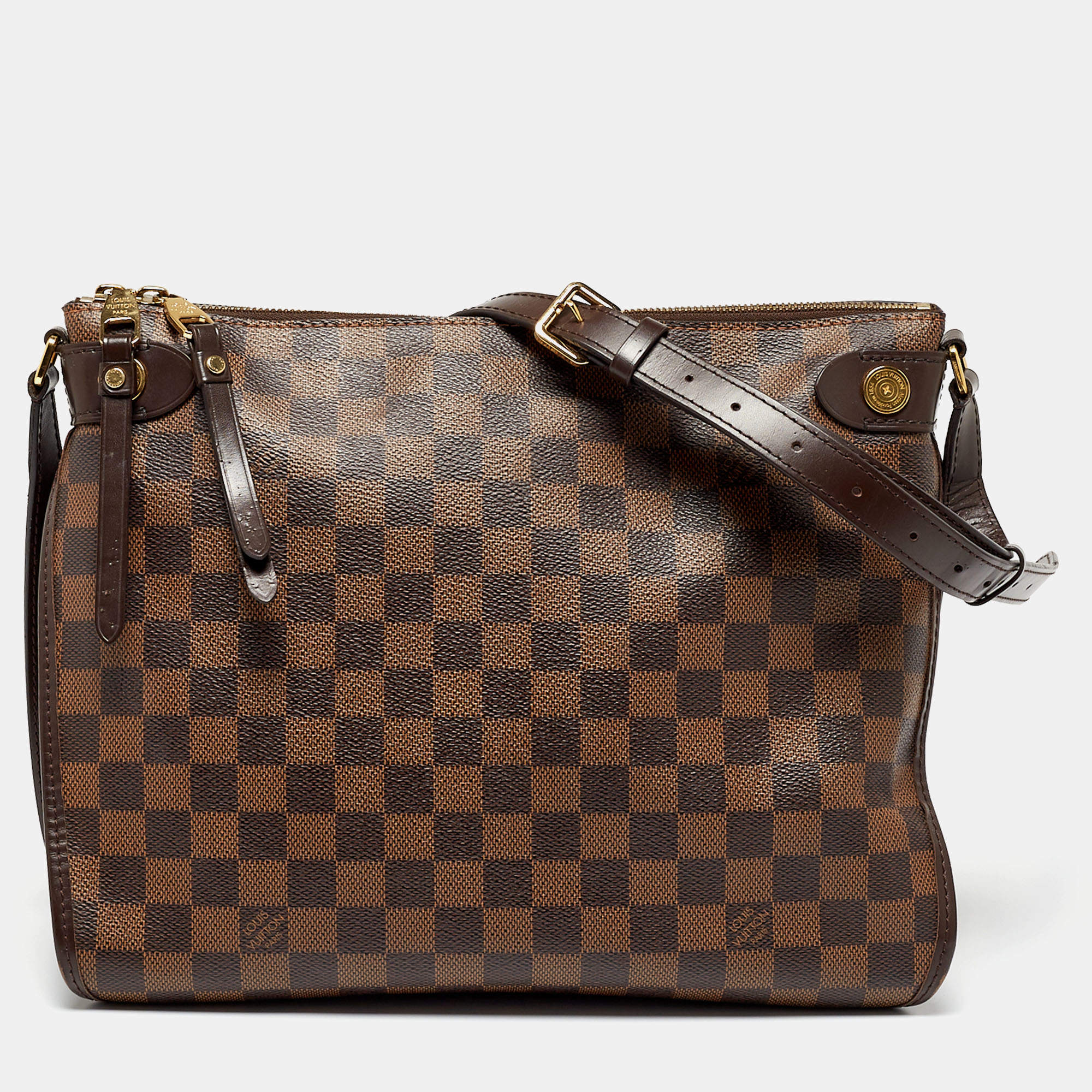 Louis Vuitton Brown Damier Ebene Canvas Duomo Bag Louis Vuitton The Luxury Closet 