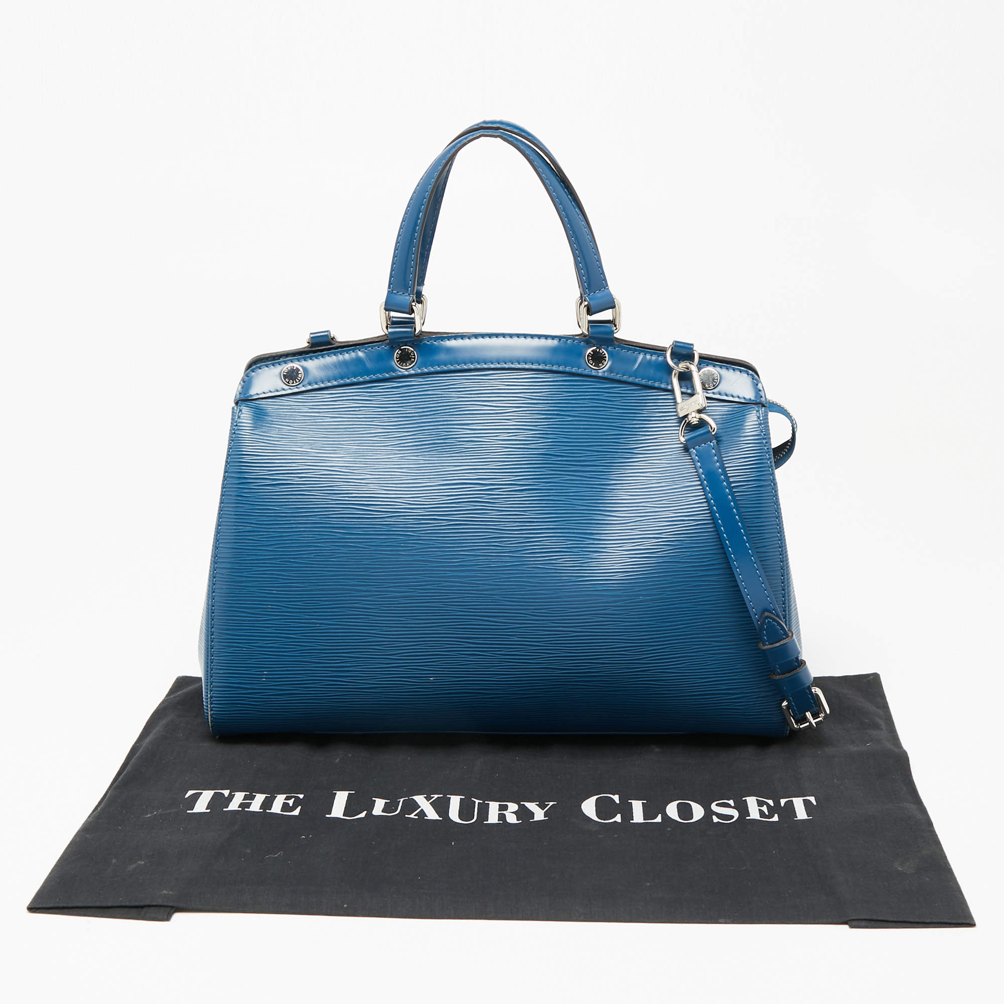 Louis Vuitton Brea Handbag in Navy Blue EPI Leather