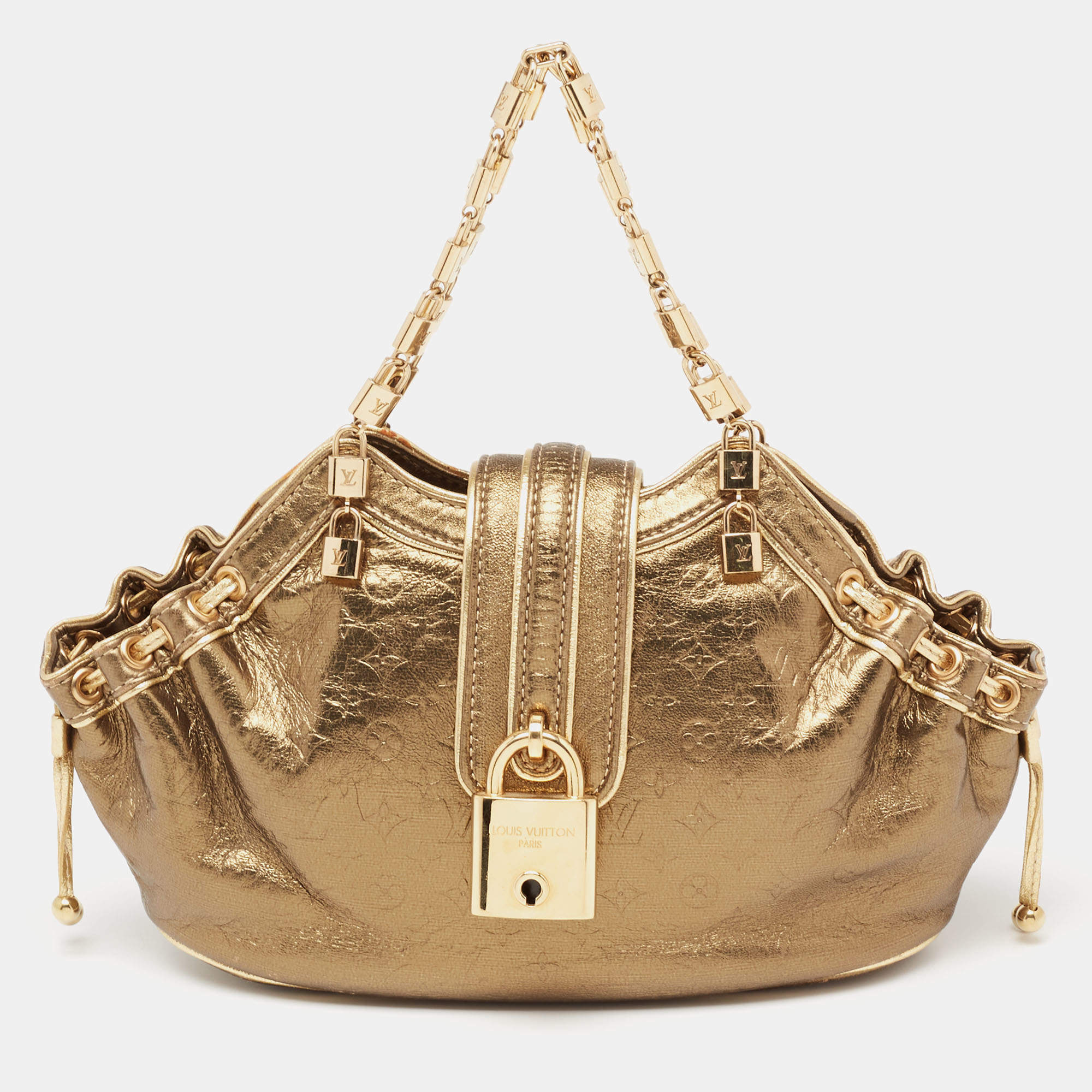 Pre Owned حقيبة لوي فيتون ثيندا جلد مونوغرامي ميتالك أخضر متوسطة