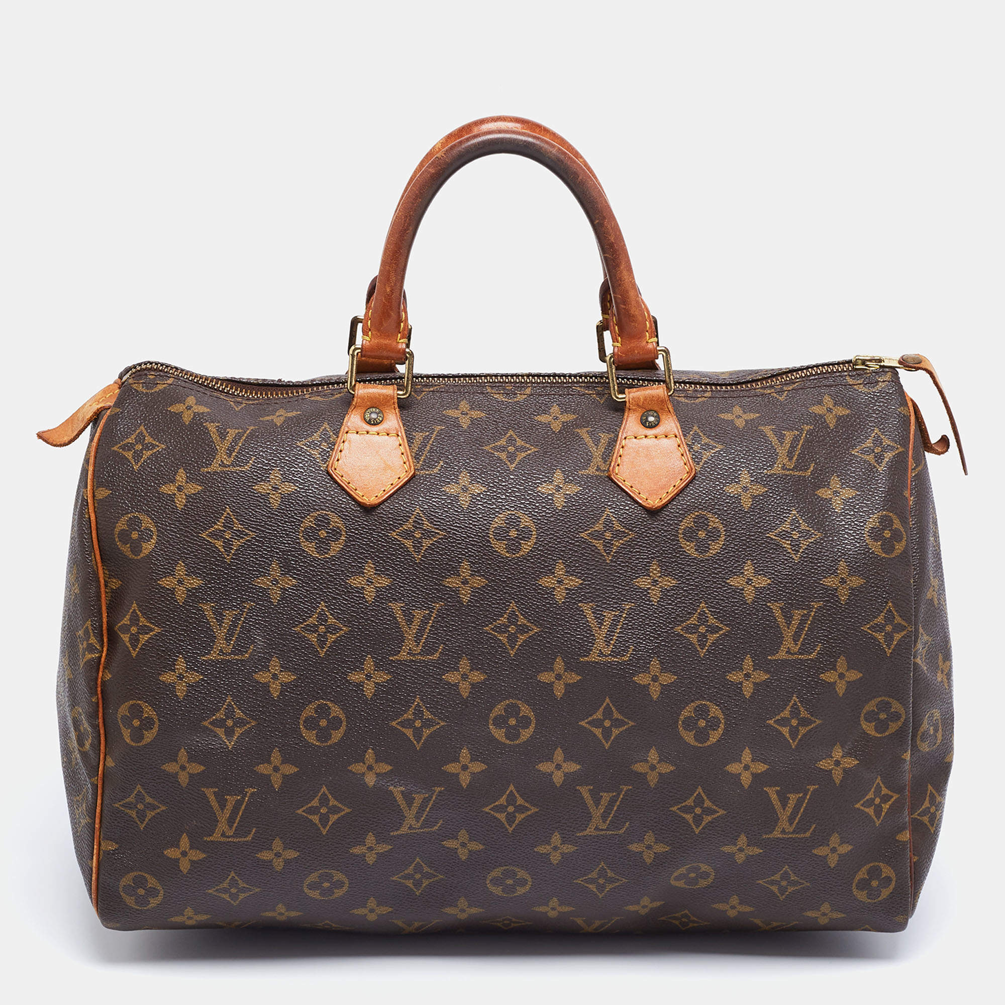 Pre Owned Louis Vuitton Monogram Canvas Speedy 35 Bag