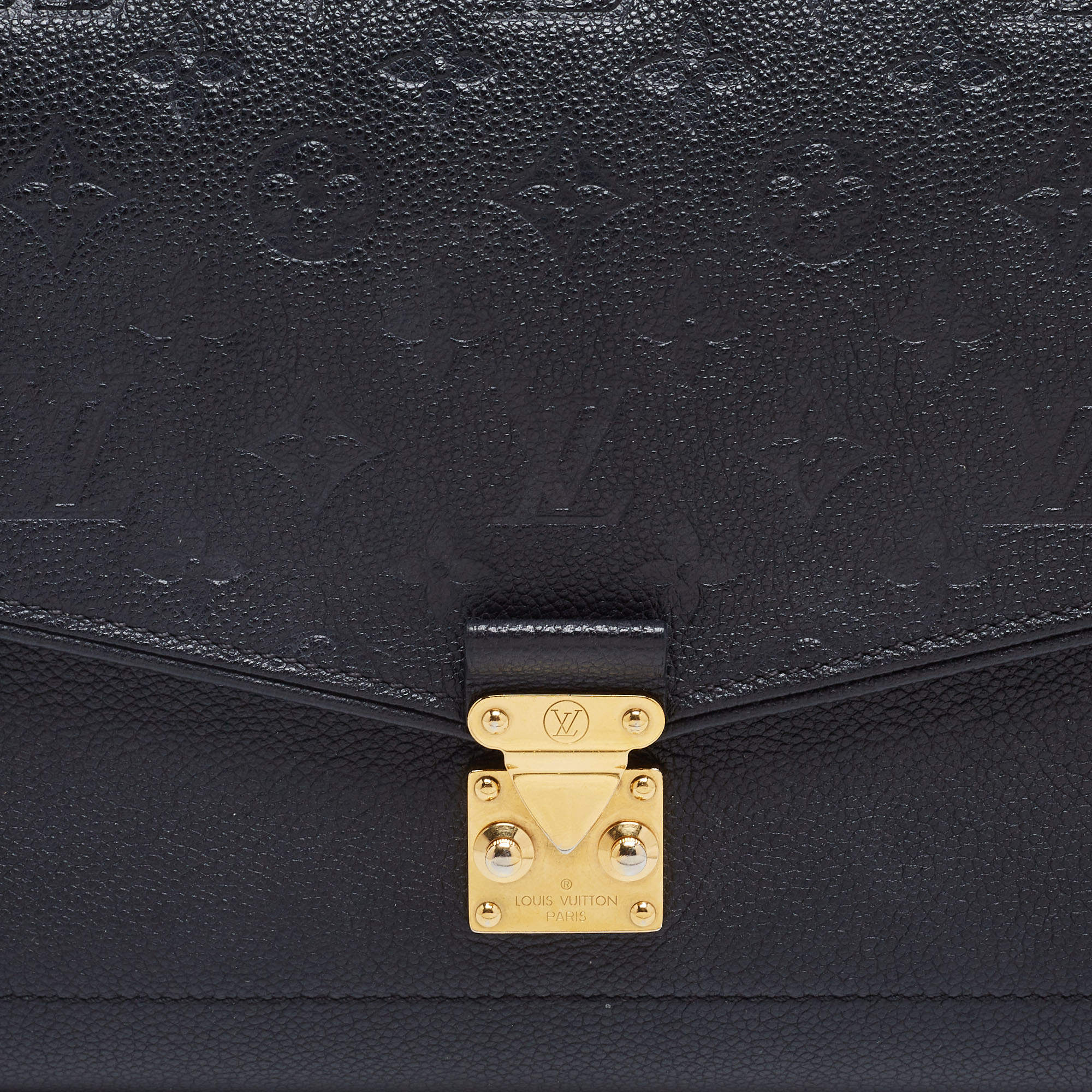 Louis Vuitton Black Monogram Empreinte Saint Germain MM Bag – The Closet