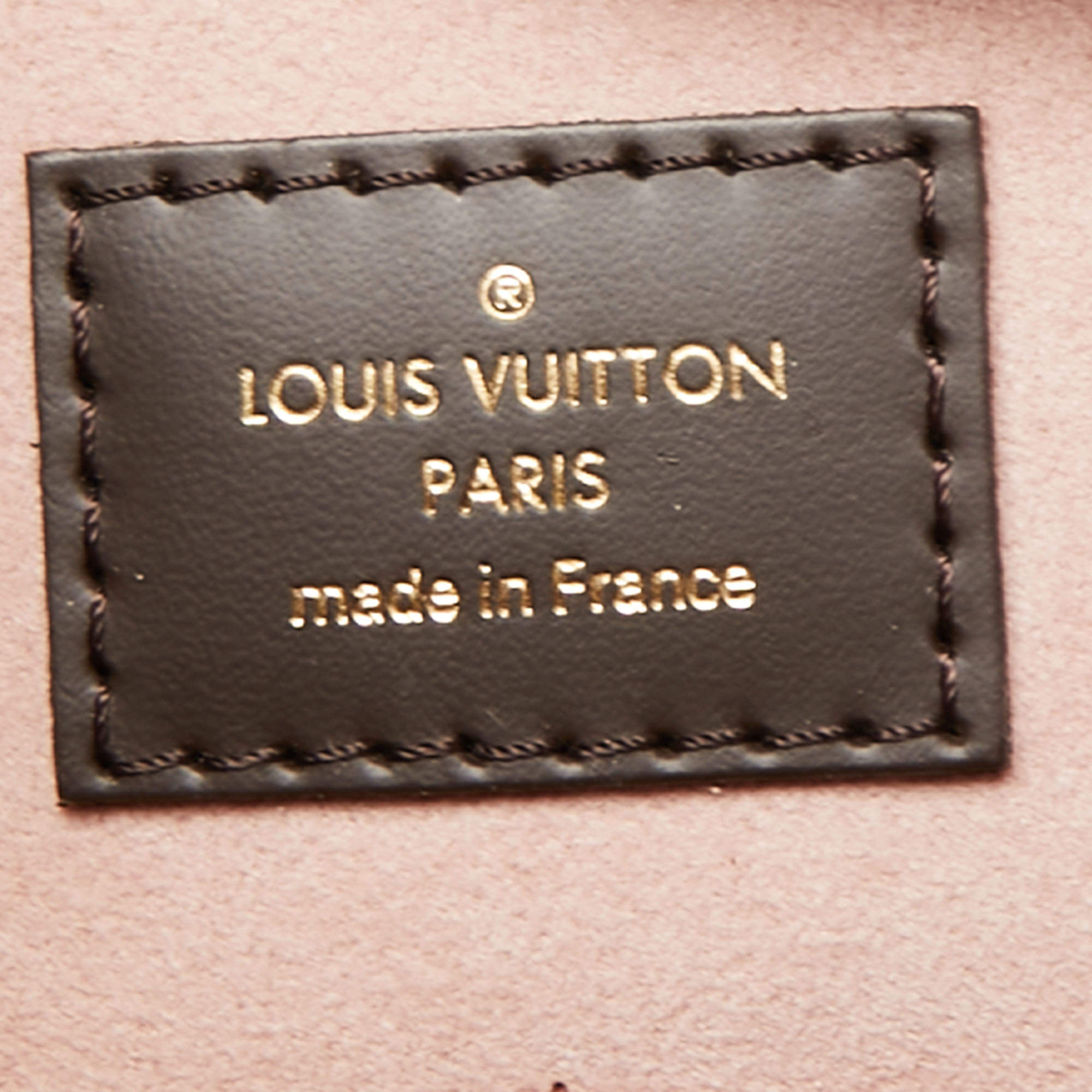 Louis Vuitton Magnolia Damier Ebene Canvas and Taurillon Leather Jersey  Tote Louis Vuitton