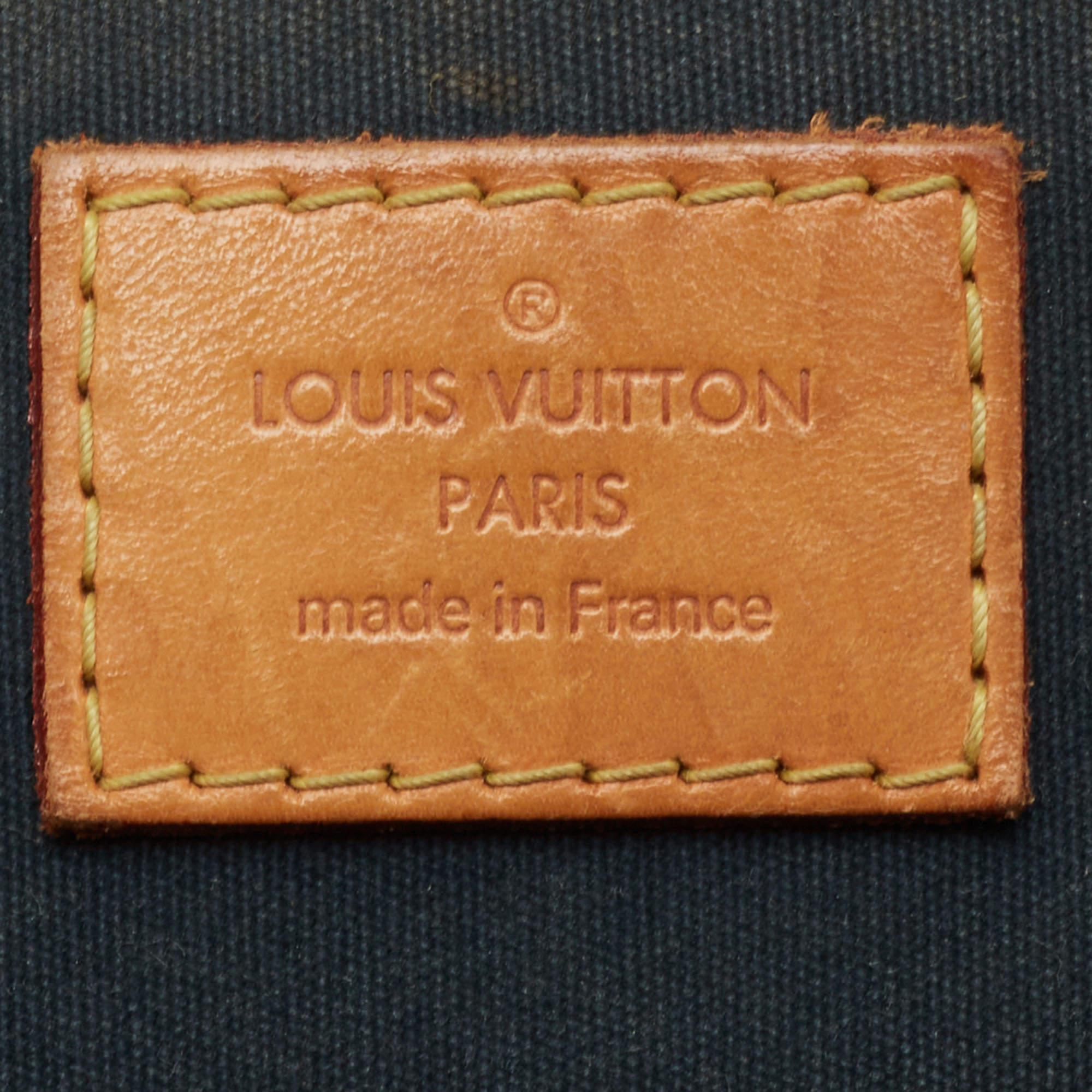 Louis Vuitton Blue Nuit Monogram Vernis Alma GM Bag - Yoogi's Closet