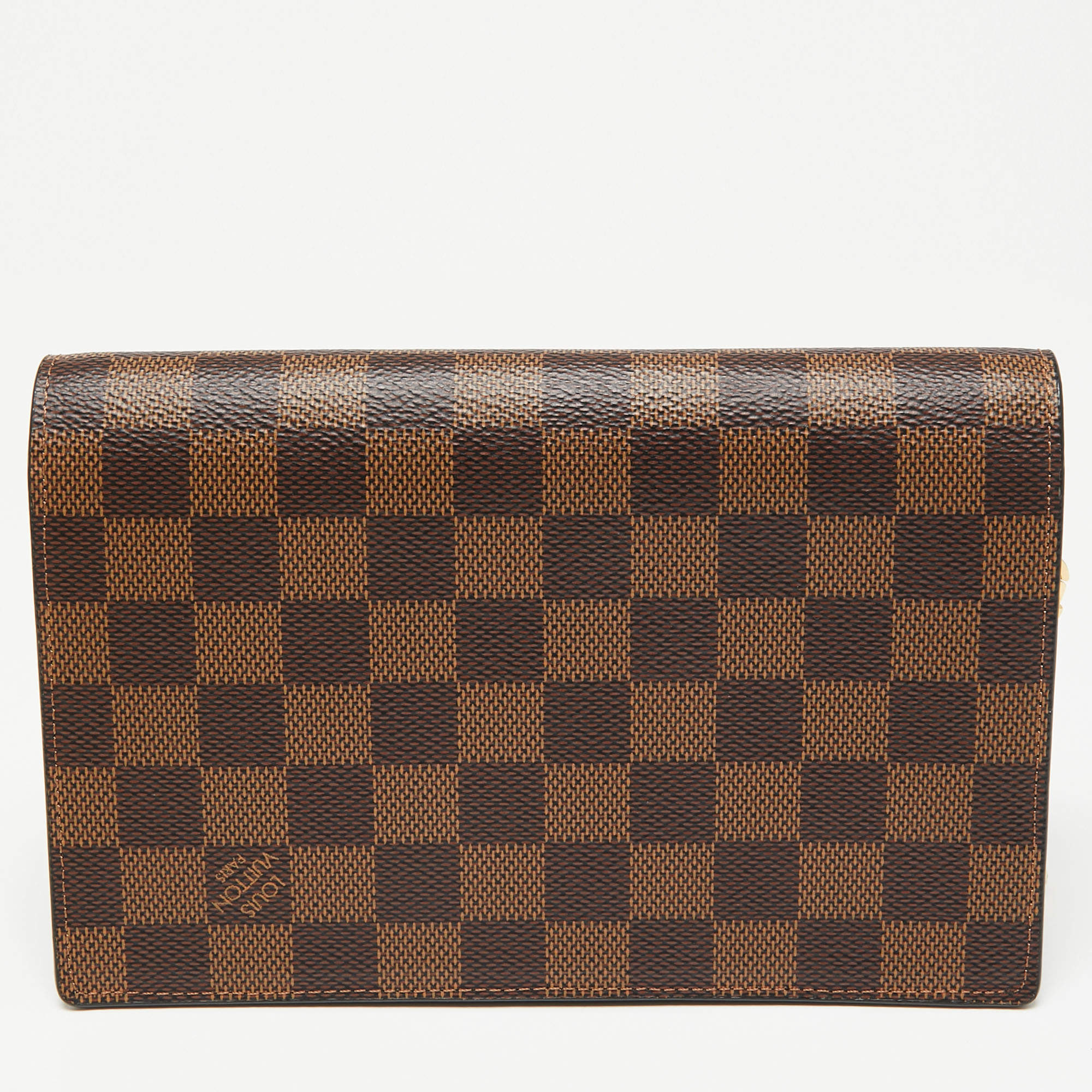 Louis Vuitton Damier Ebene Vavin Wallet on Chain in brown coated/waterproof  canvas Cloth ref.368571 - Joli Closet