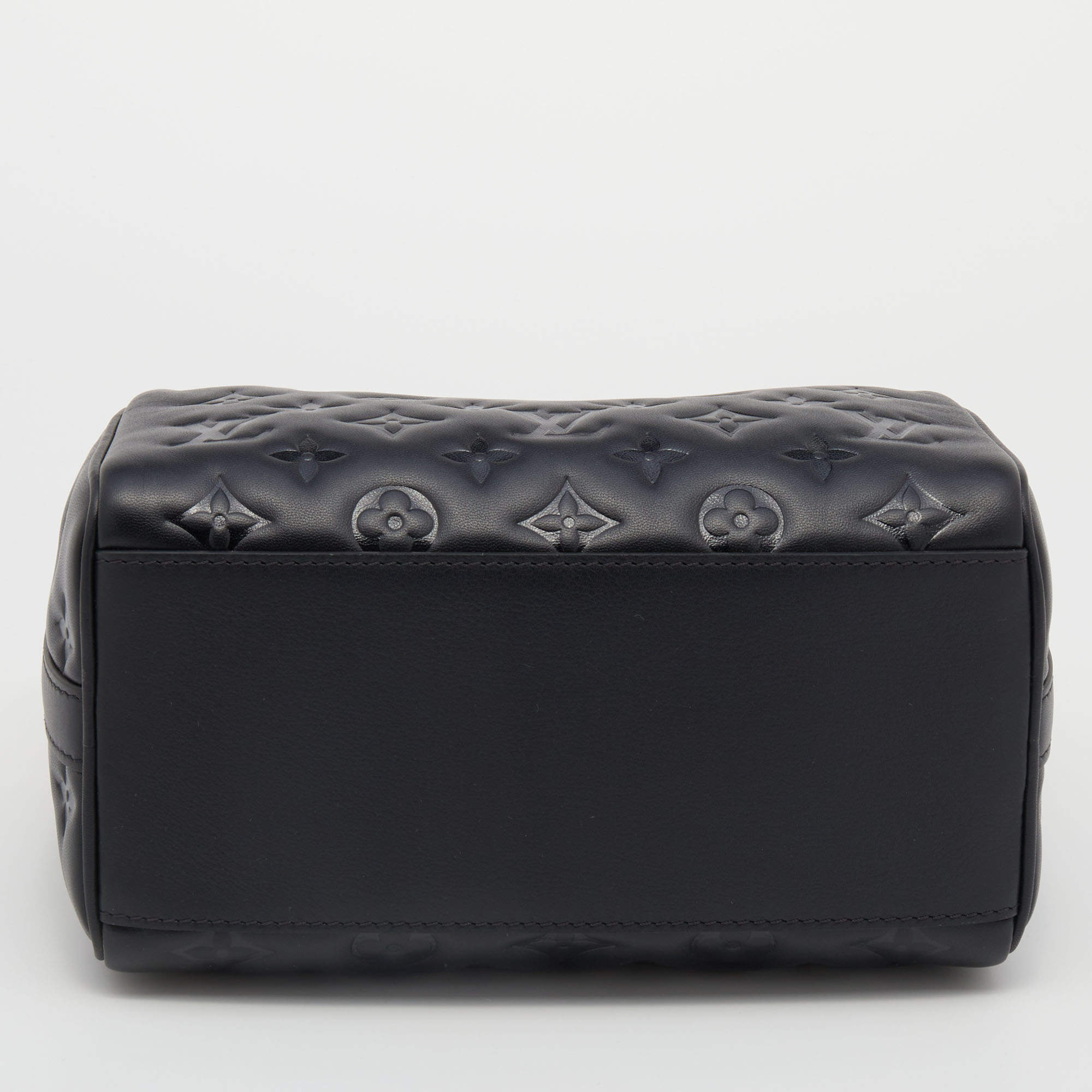 Louis Vuitton Monogram Embossed Speedy Bandouliere 22 - Black Handle Bags,  Handbags - LOU784939