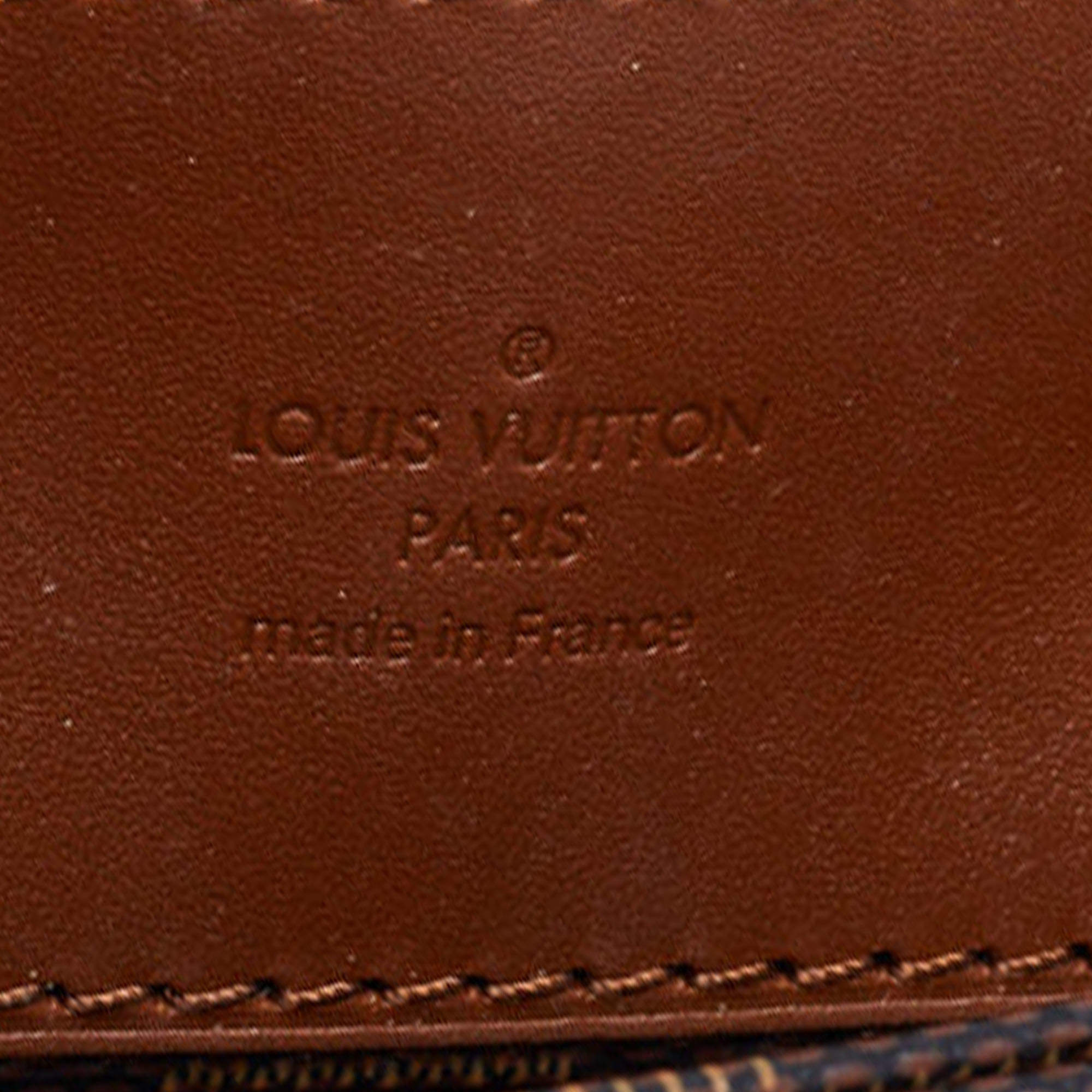 Louis Vuitton Damier Ebene Canvas Pochette Ascot Clutch Louis