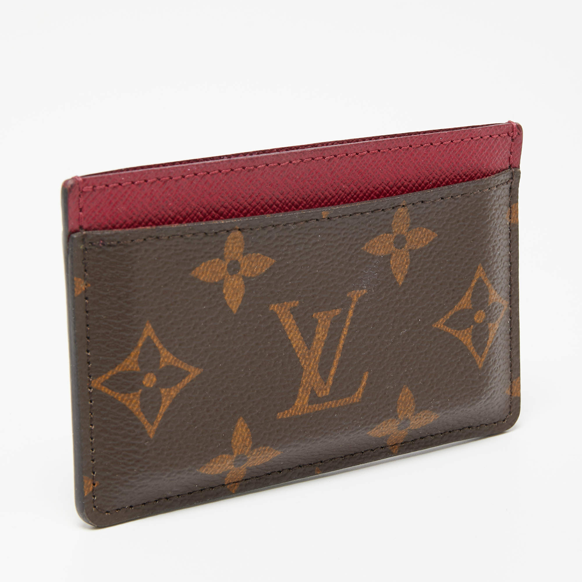 LOUIS VUITTON Monogram Card Holder Fuchsia 1302063