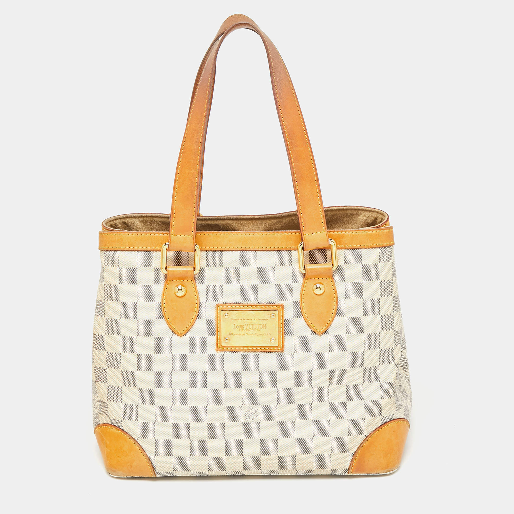 مملوكة مسبقًا Louis Vuitton Damier Azur Canvas Hampstead PM Bag