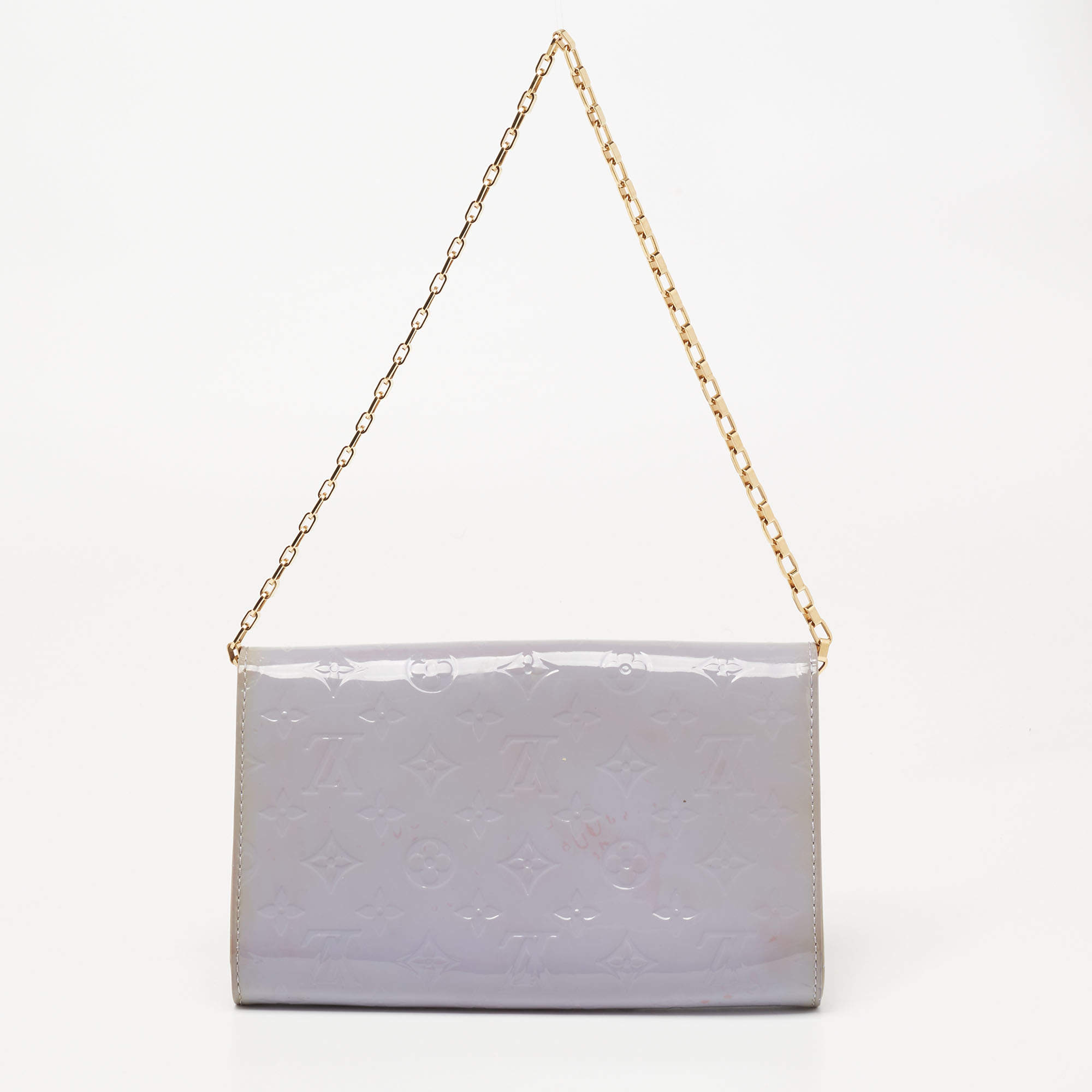 LOUIS VUITTON Vernis Ana Clutch Lilac 965670