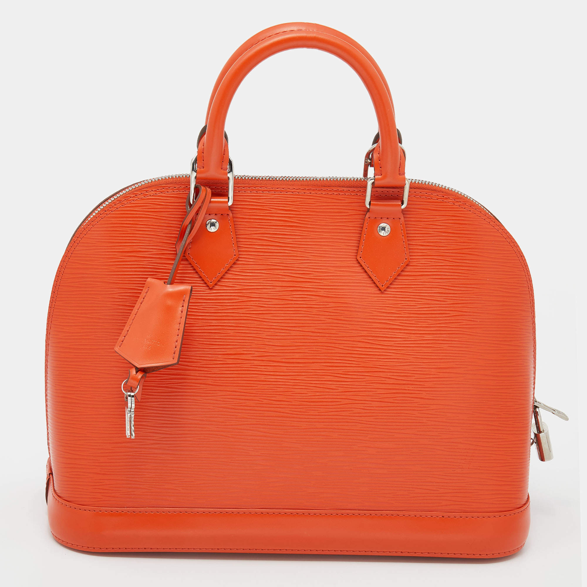 Pre Owned Louis Vuitton Piment Epi Leather Alma PM Bag