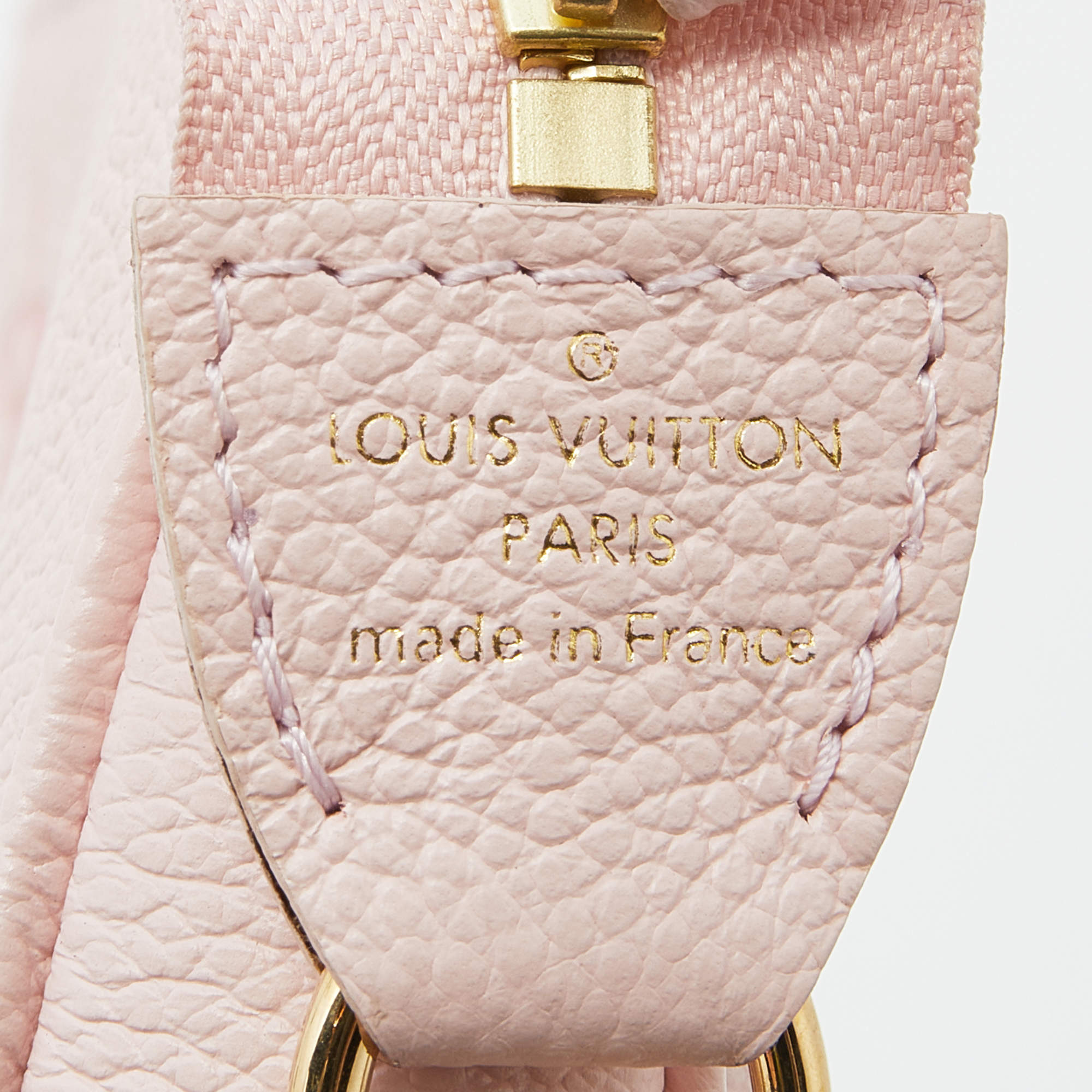 Louis Vuitton Mini Pochette Accessoires Empreinte Broderies Pink M81140  NEW!