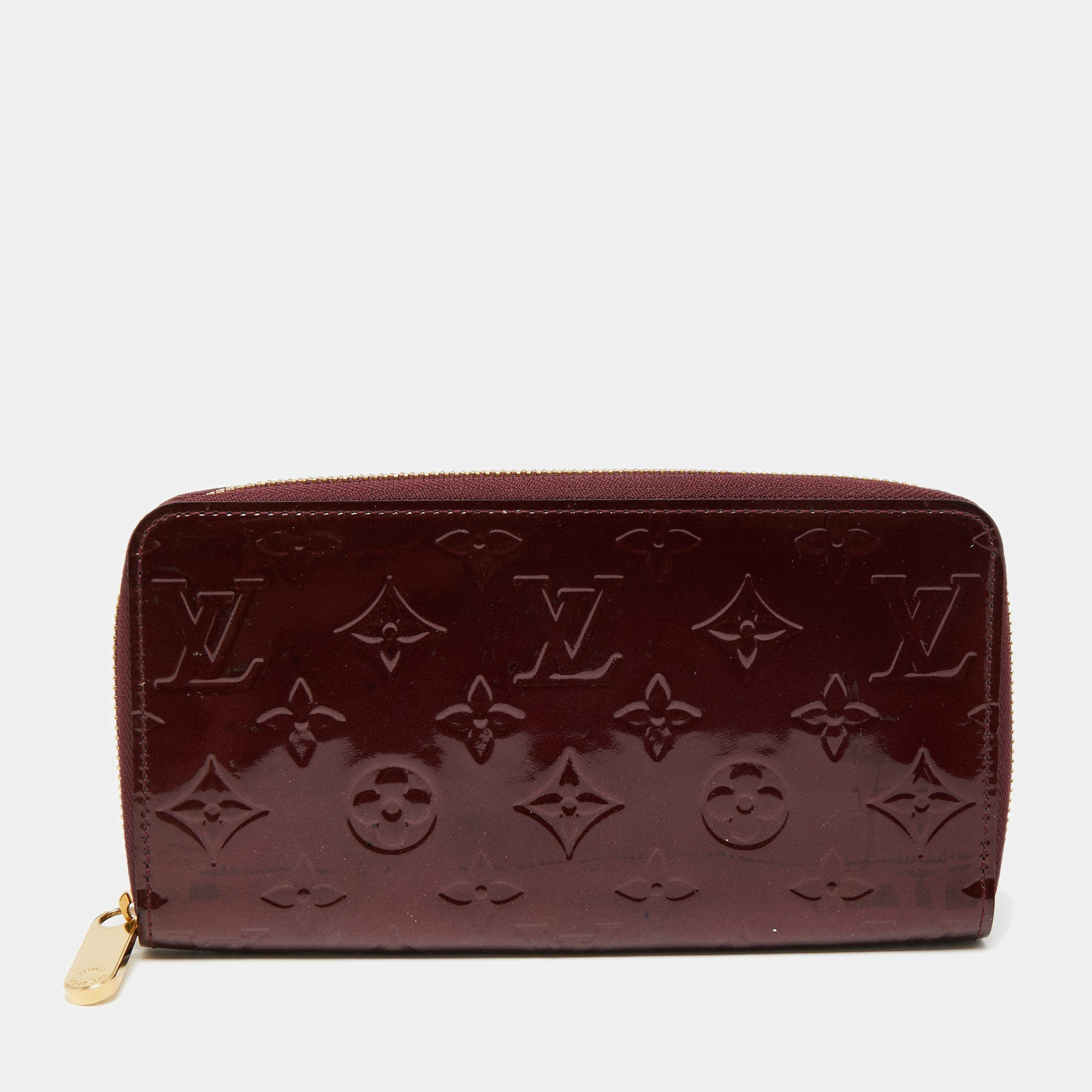 Louis Vuitton Rouge Fauviste Monogram Vernis Zippy Wallet