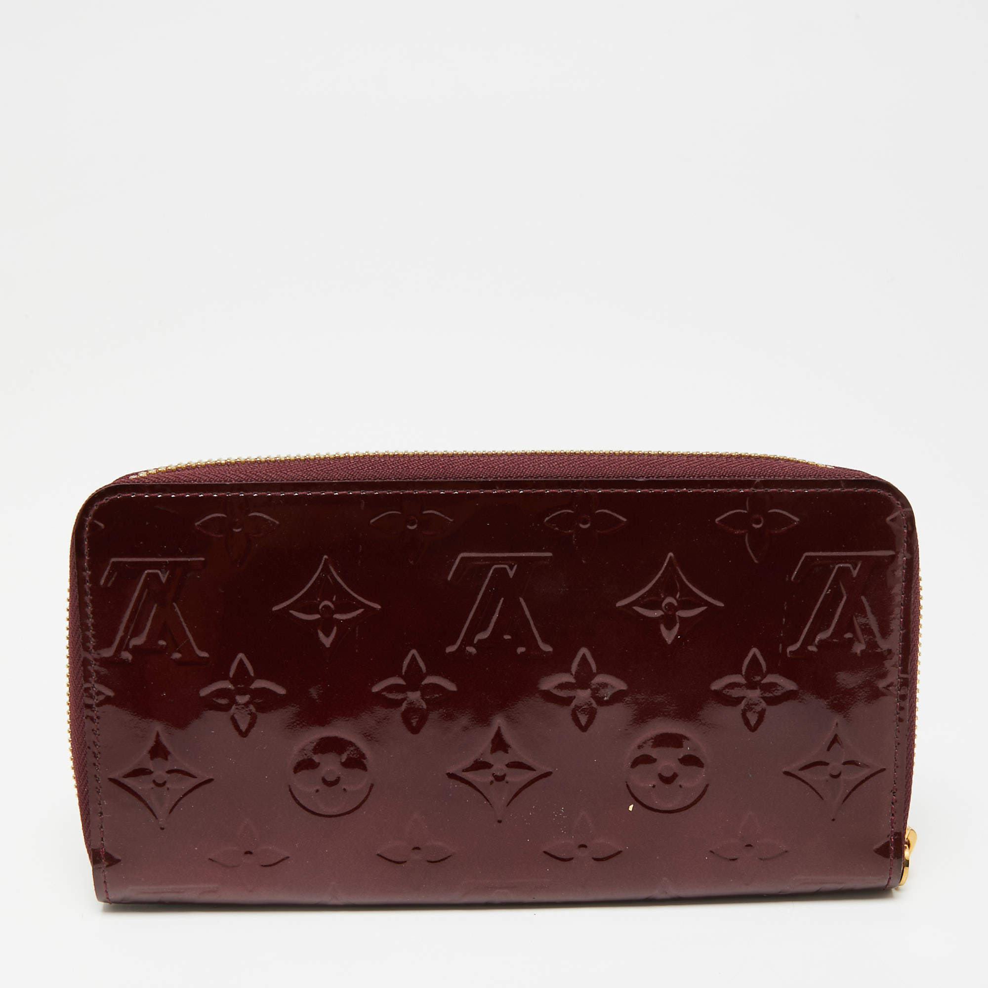 Louis Vuitton Rouge Fauviste Vernis Zippy Wallet