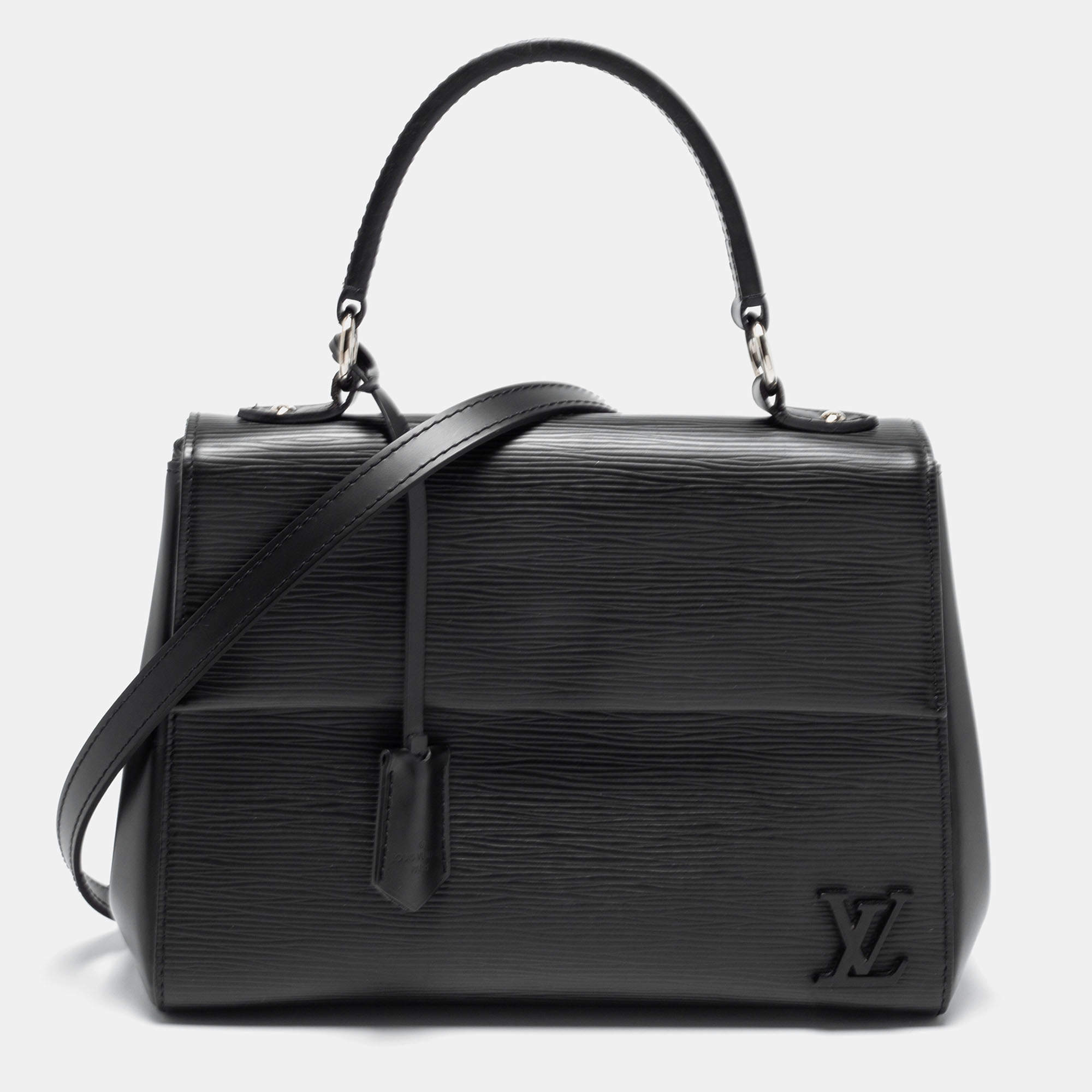 Pre Owned Louis Vuitton Black Epi Leather Cluny BB Bag