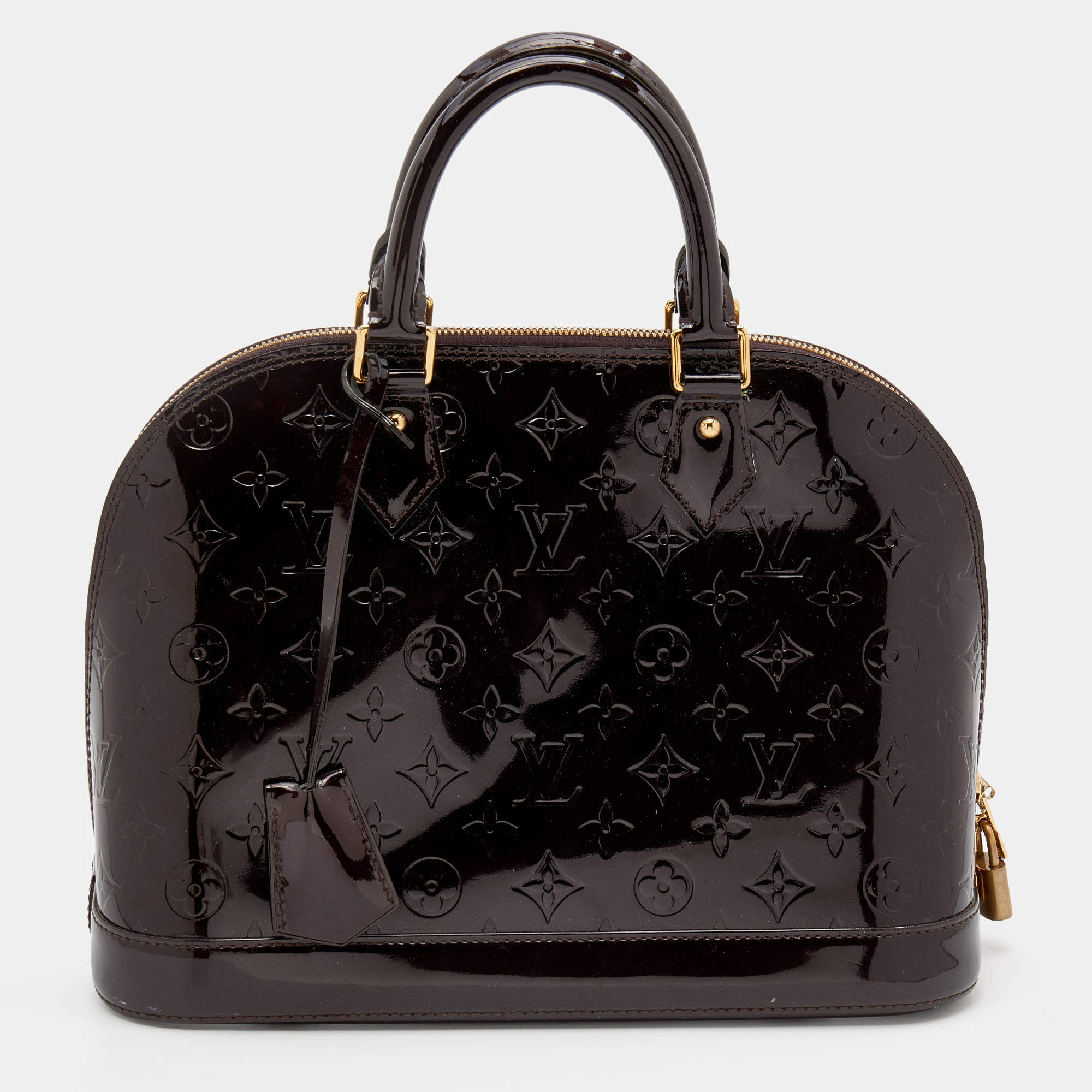 مملوكة مسبقًا حقيبة لوي فيتون ألما فيرنيه أمارانت مونوغرامي PM 