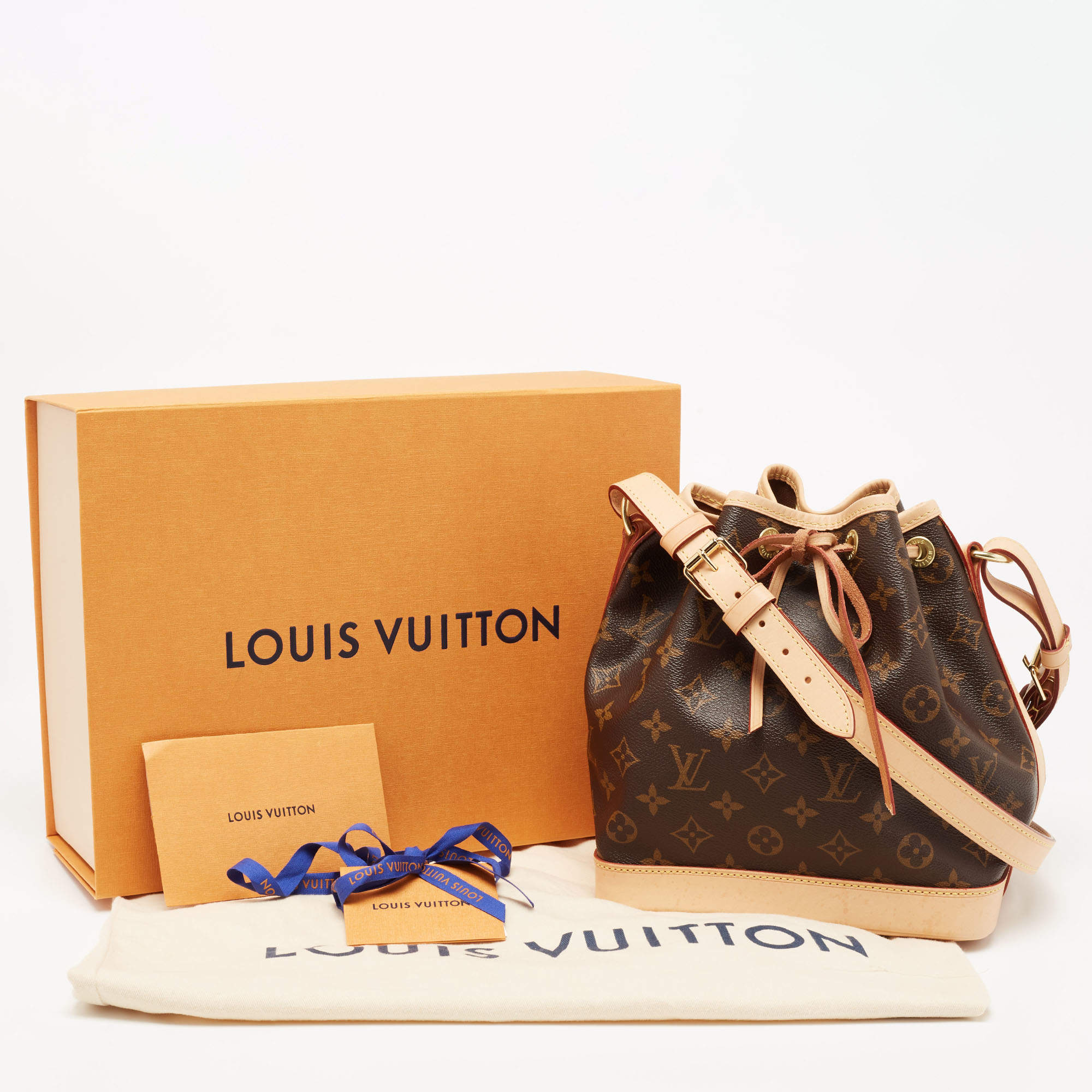 Louis Vuitton Noe BB canvas Monogram Brown Beige Leather ref.37936 - Joli  Closet