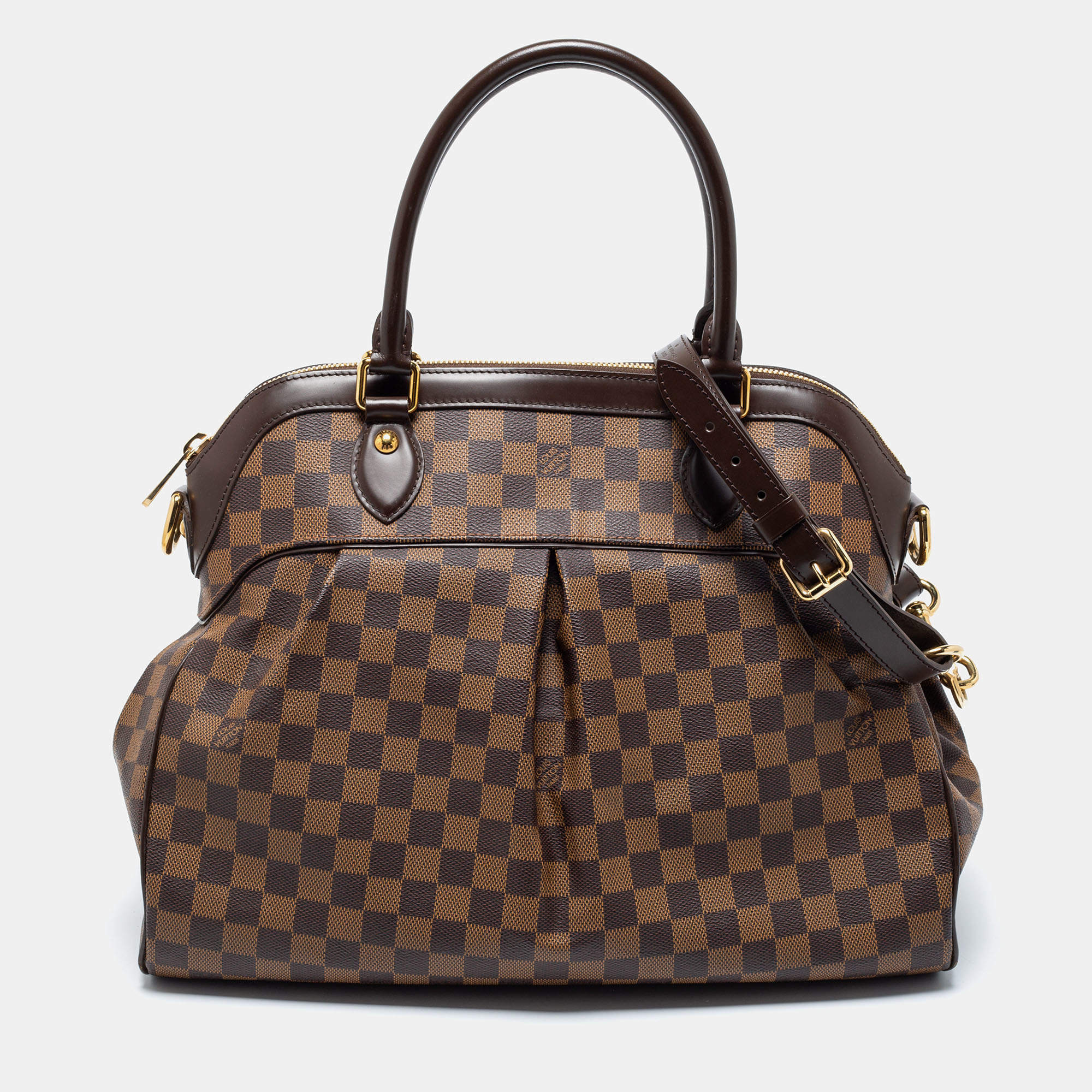 Pre Owned Louis Vuitton Damier Ebene Canvas Trevi GM Bag