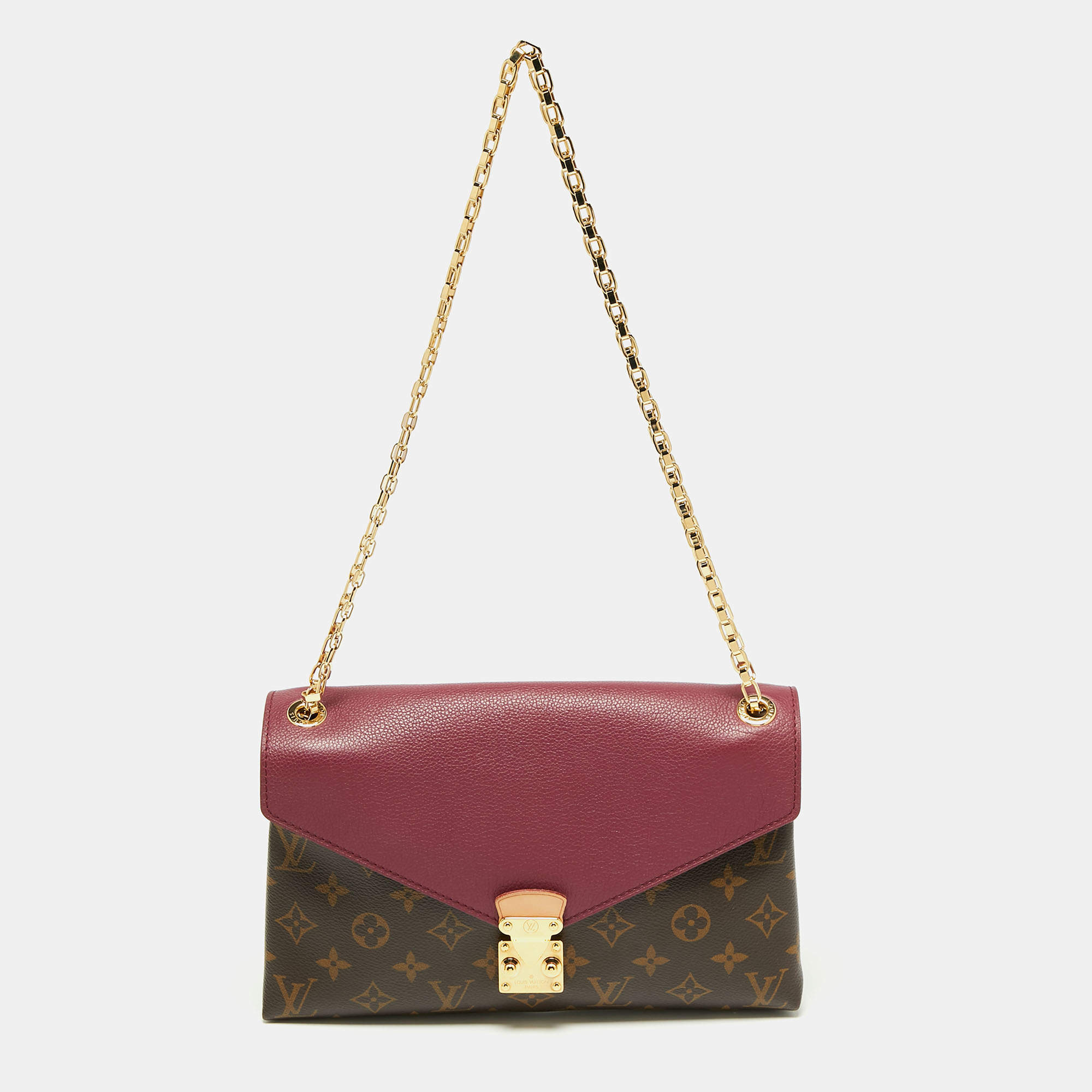 Louis Vuitton Aurore Monogram Canvas Pallas Chain Bag Louis Vuitton