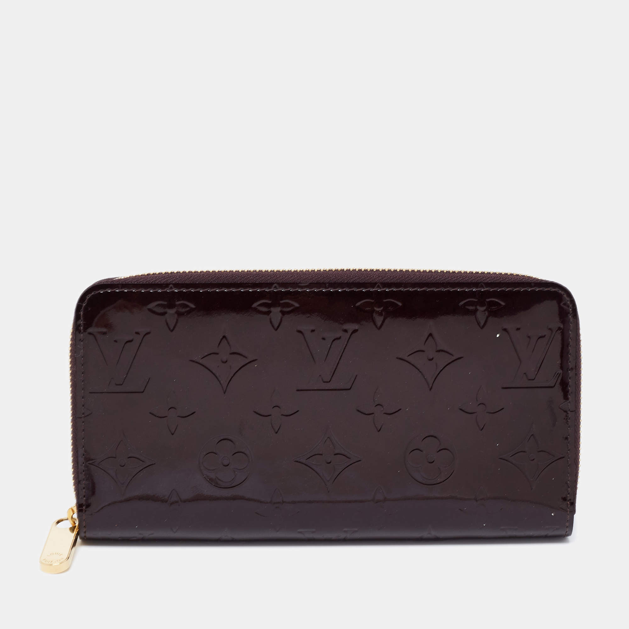 Louis Vuitton Amarante Monogram Vernis Zippy Wallet  