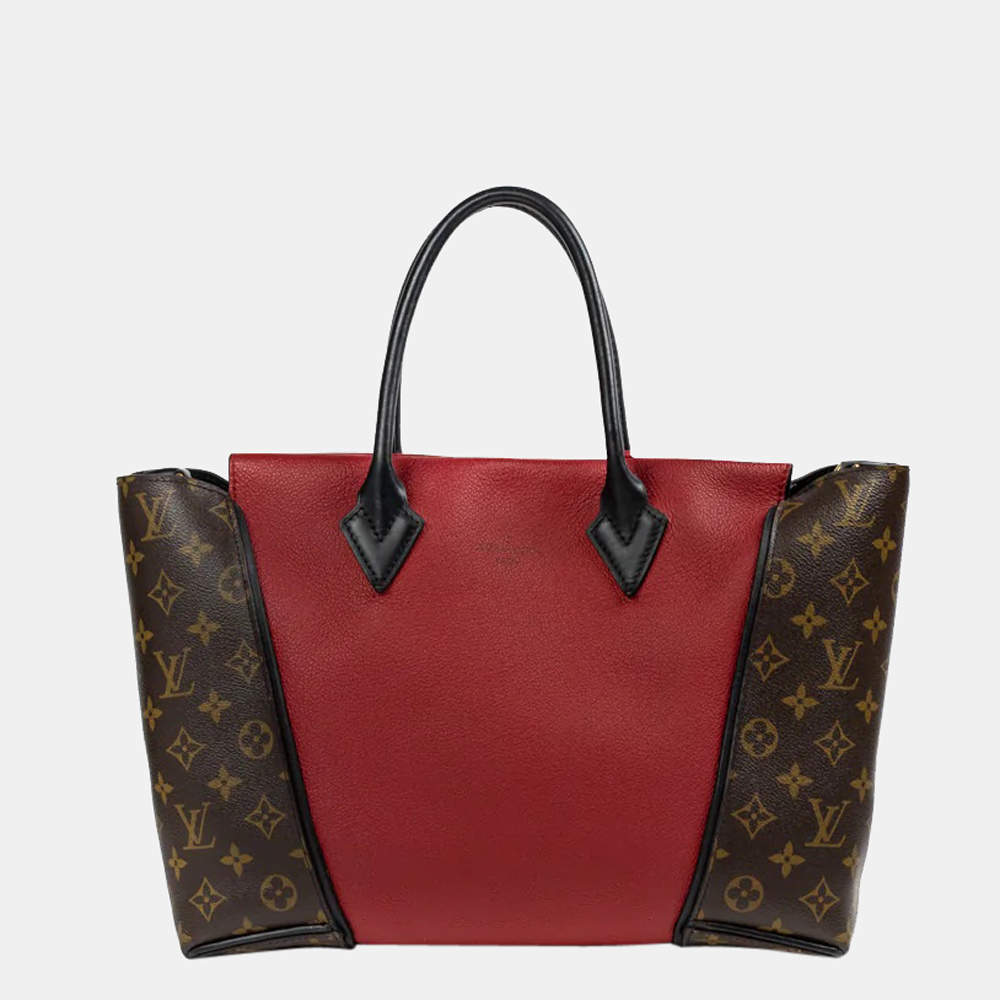 louis vuitton red tote bag