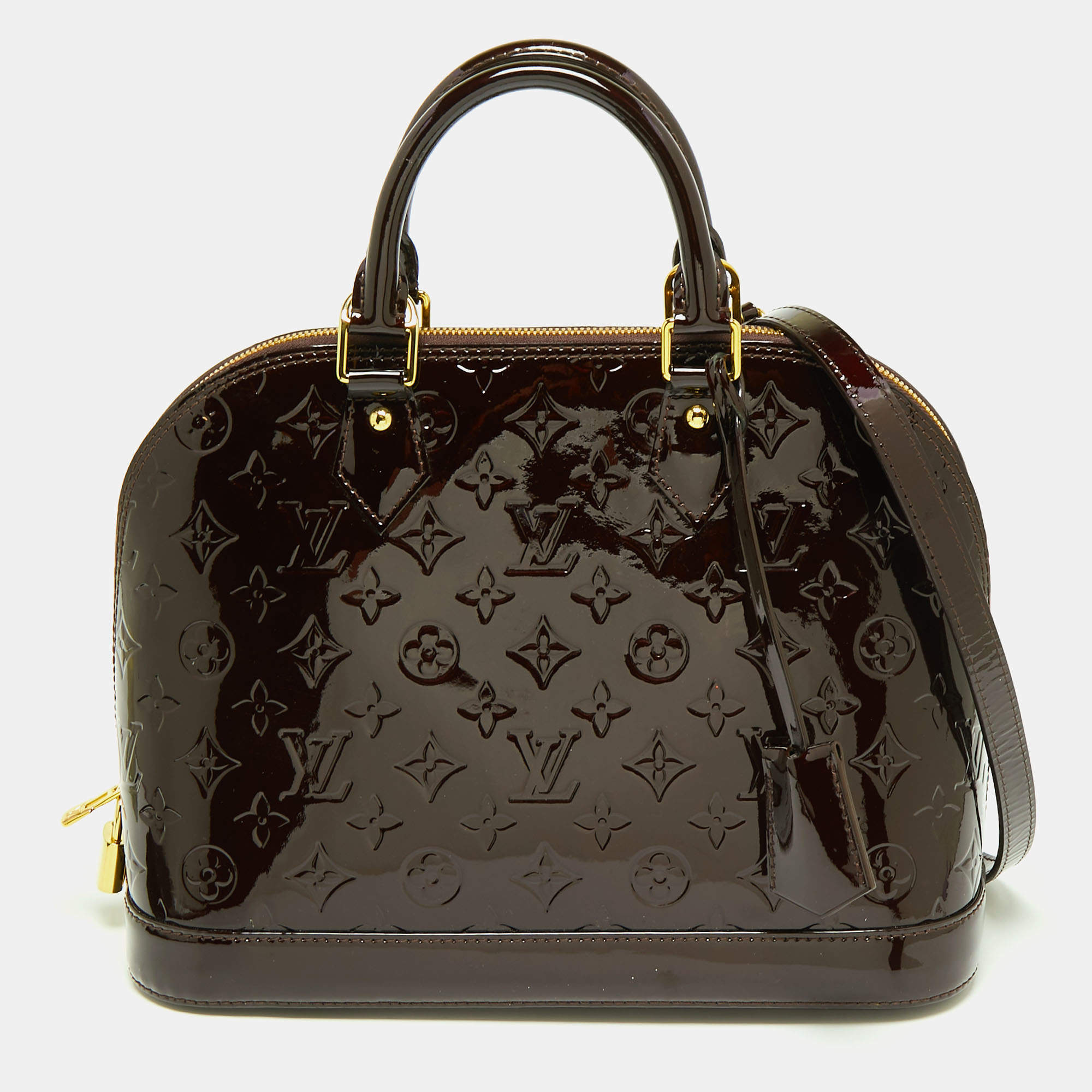 Louis Vuitton Amarante Monogram Vernis Alma PM Bag – Sheer Room
