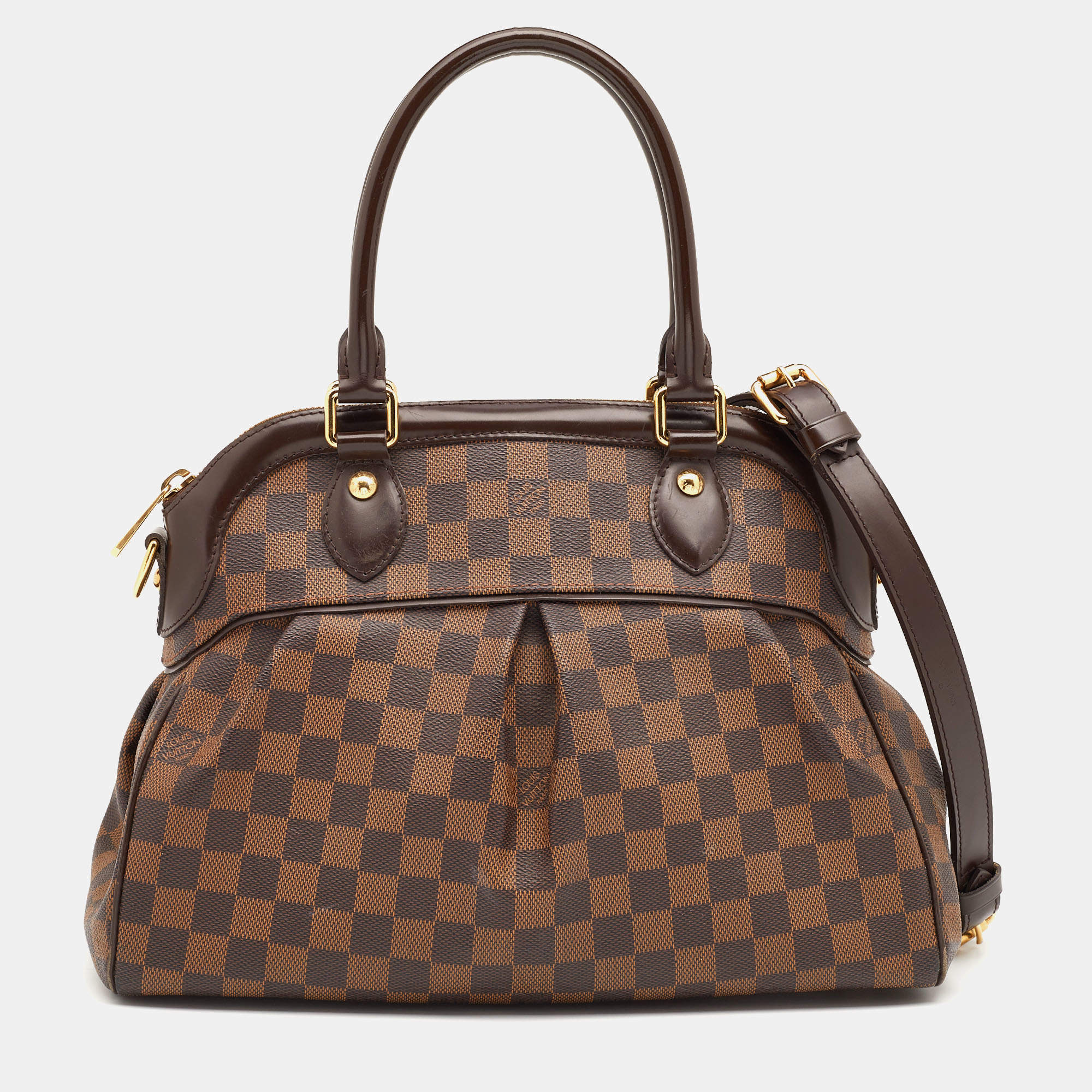 Pre Owned Louis Vuitton Damier Ebene Canvas Trevi PM Bag