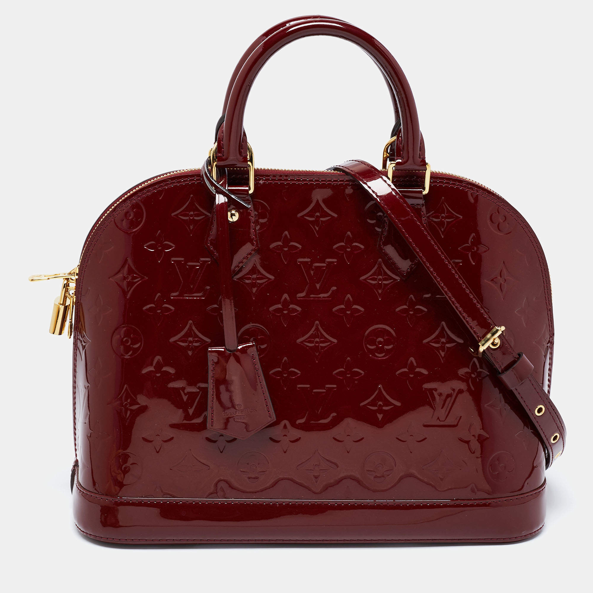 مملوكة مسبقًا Louis Vuitton Pomme D’amour Monogram Vernis Alma PM Bag