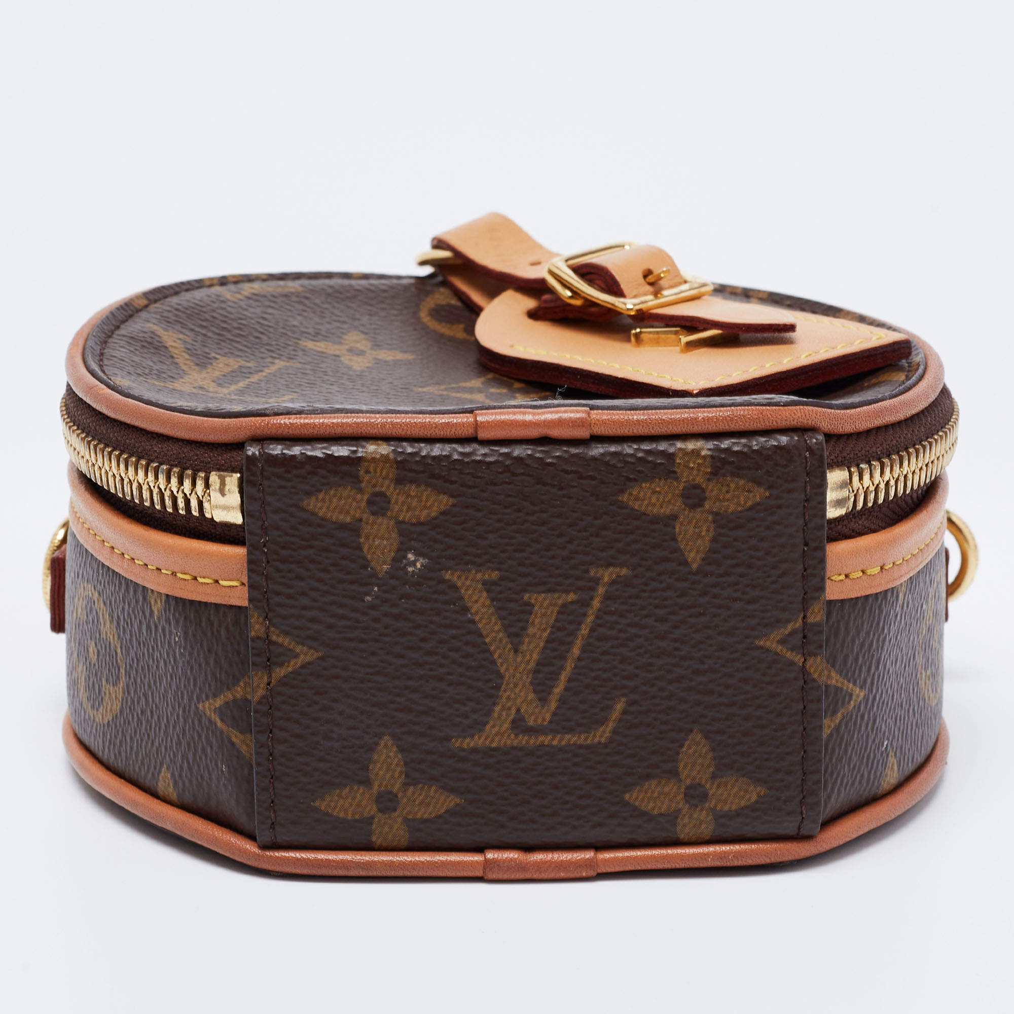 Louis Vuitton Mini Boite Chapeau M44699 Monogram Canvas 3way Bag Brown