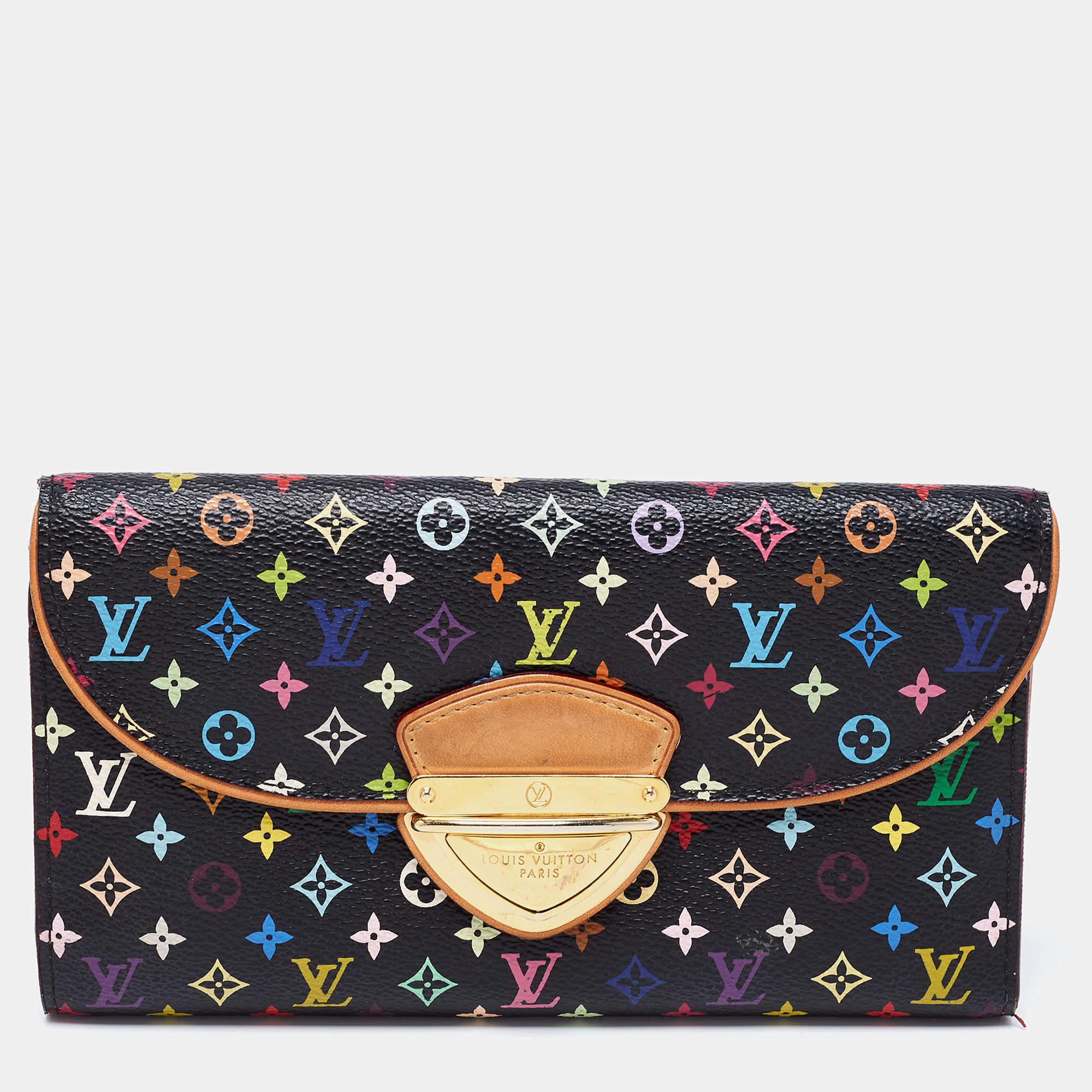 مملوكة مسبقًا محفظة لوي فيتون اوجيني كانفاس مونوغرامي أسود