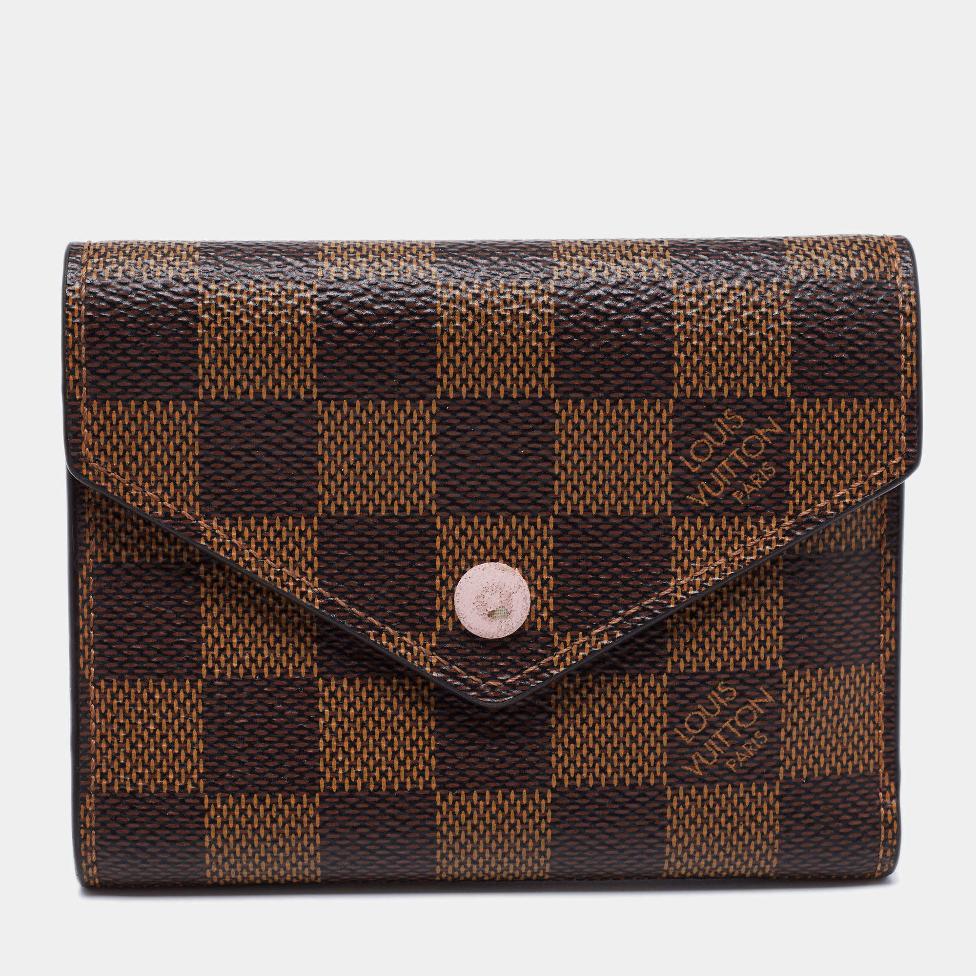 Louis Vuitton Rose Ballerine Monogram Canvas Victorine Wallet 