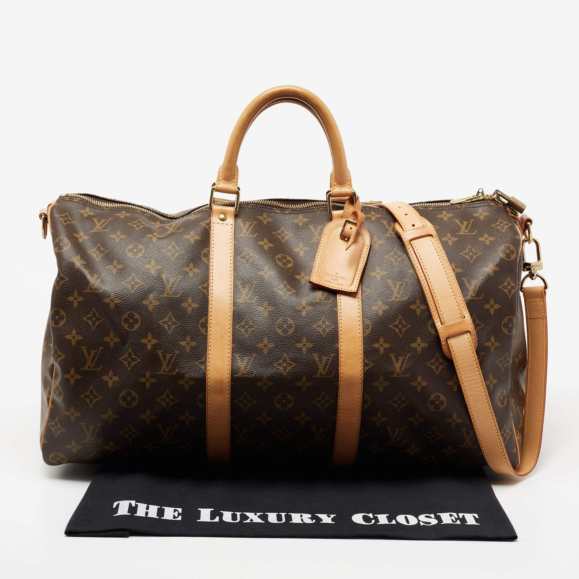 Louis Vuitton Keepall Bandouliere Monogram Patchwork 50 Multicolor in  Coated Canvas with Gold-tone - US