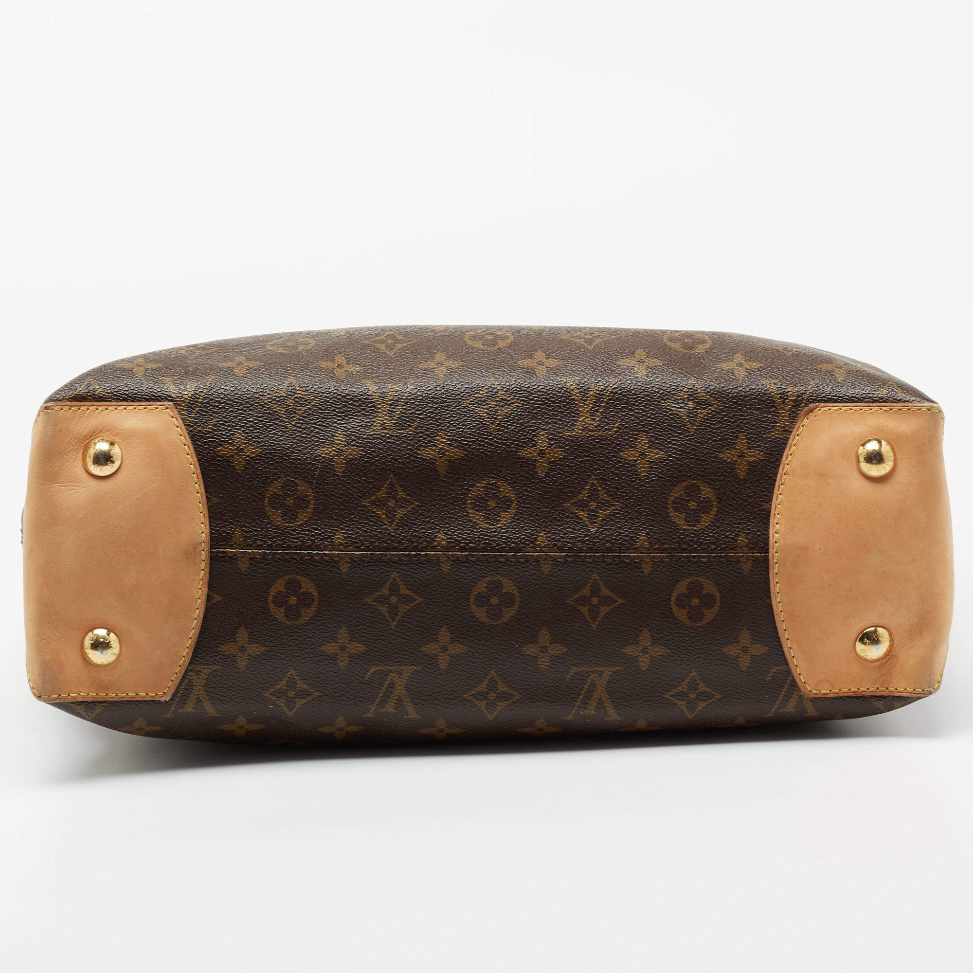 LV LOUIS VUITTON Monogram Canvas Wilshire MM 托特包肩背包手提包