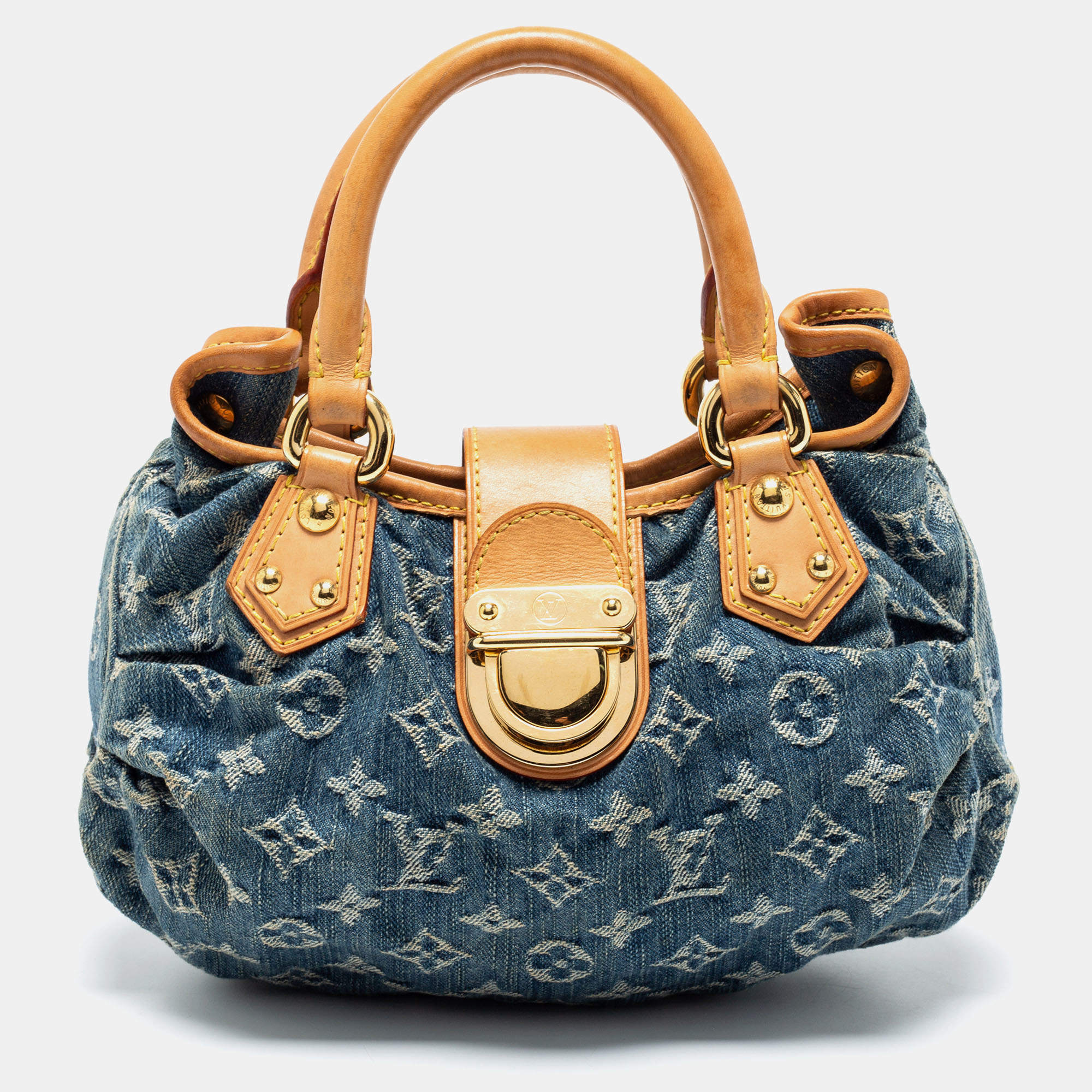 مملوكة مسبقًا Louis Vuitton Blue Monogram Denim Pleaty Bag